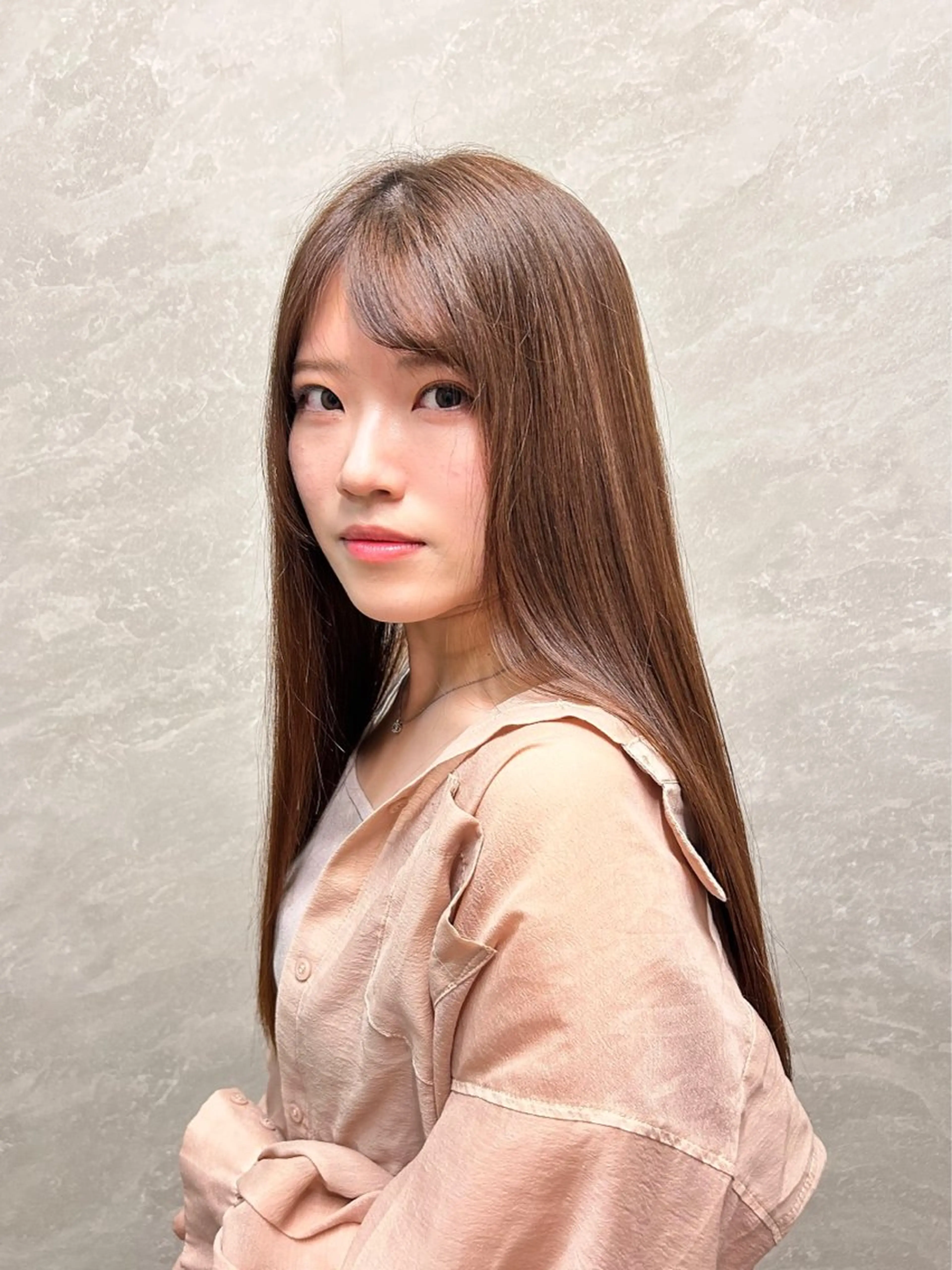 ロング 髪質改善 縮毛矯正 ally新百合ヶ丘 フジムラユウスケのヘアスタイル