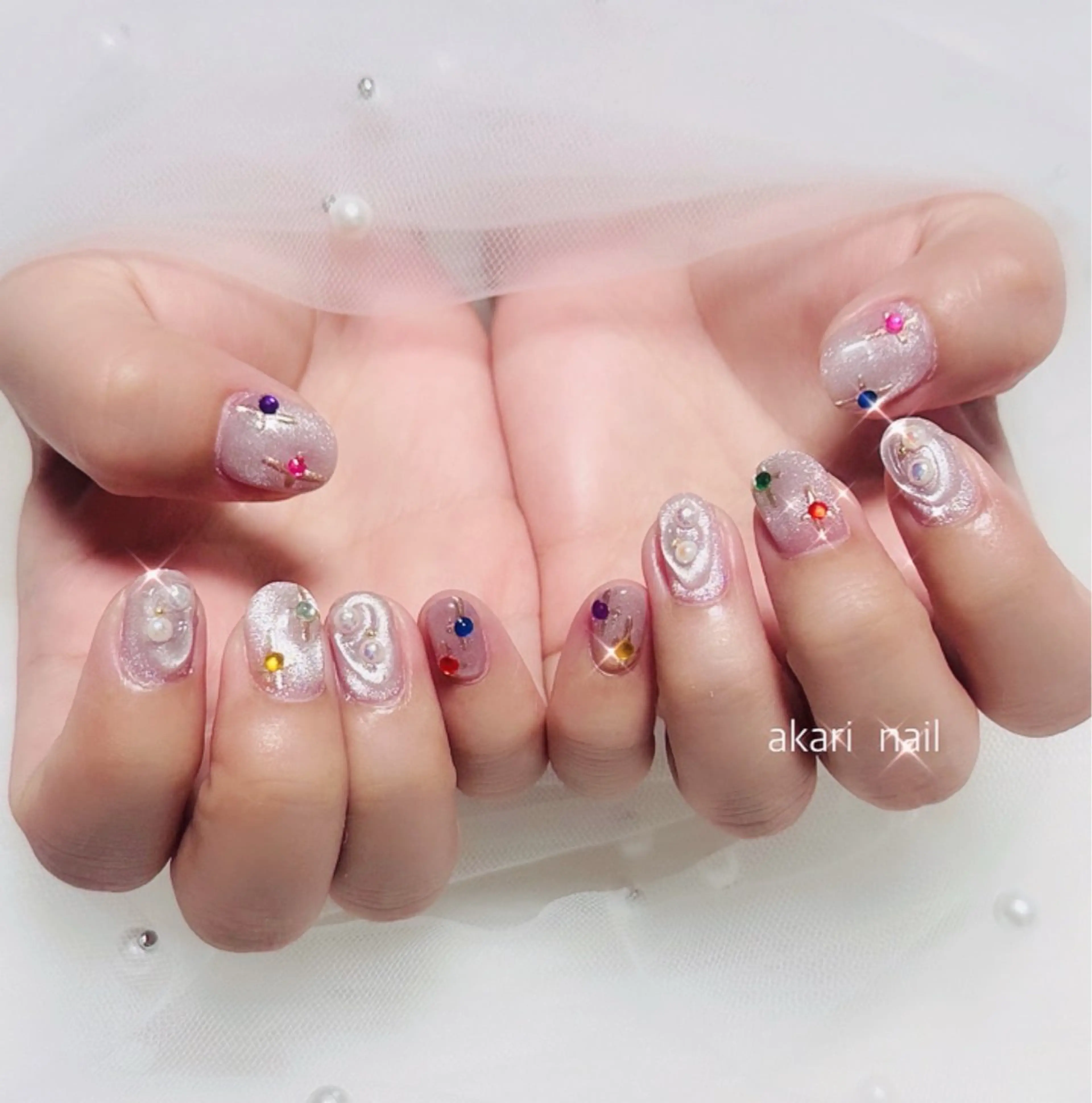 ネイル ハンドネイル フットネイル AKARI nail💅のネイルデザイン
