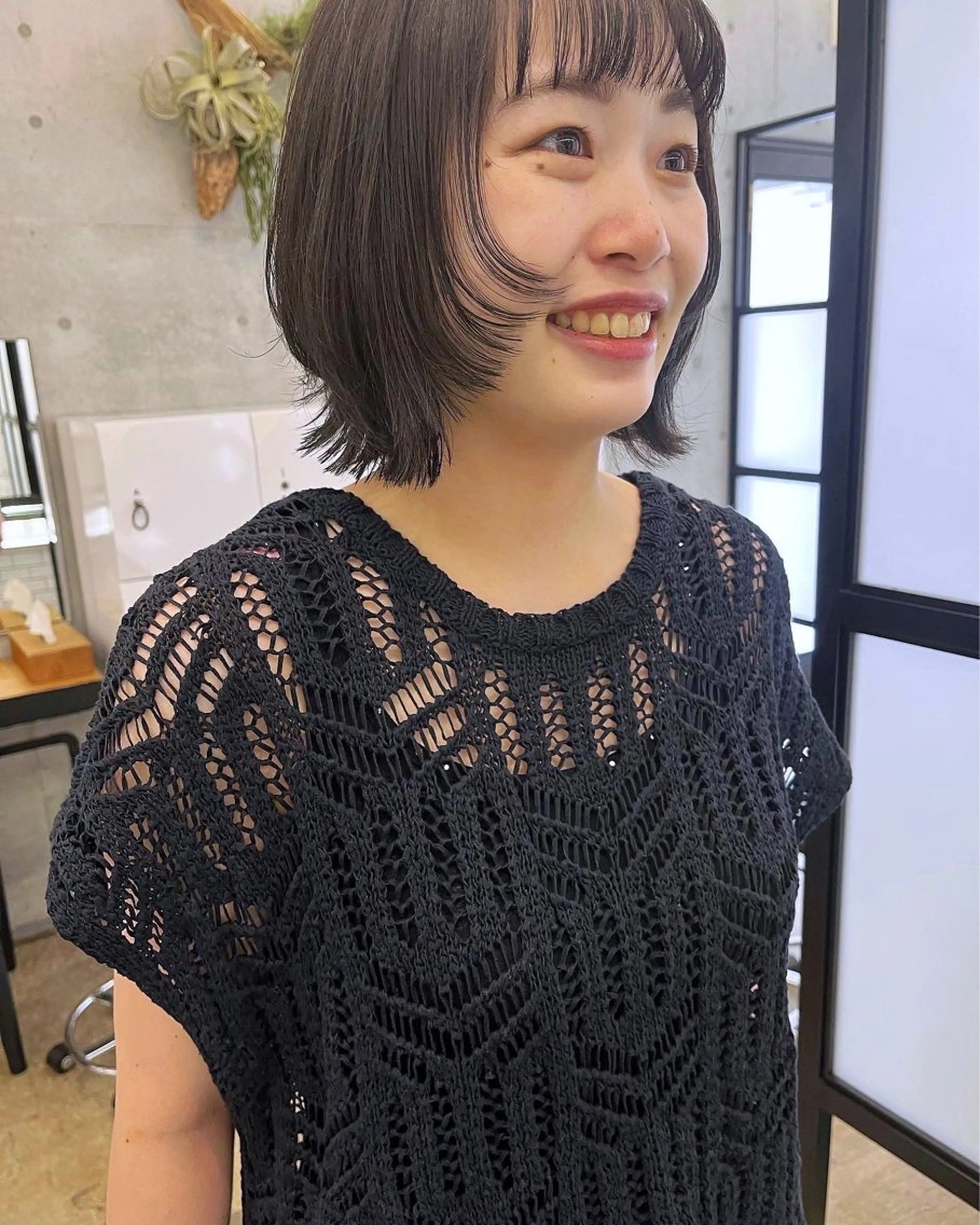 ミディアム 顔まわりレイヤー レイヤーカット GO TODAY SHAiRE SALON表参道Polaris店所属・暖色カラー/ピンク カラー/HARUKAのヘアスタイル