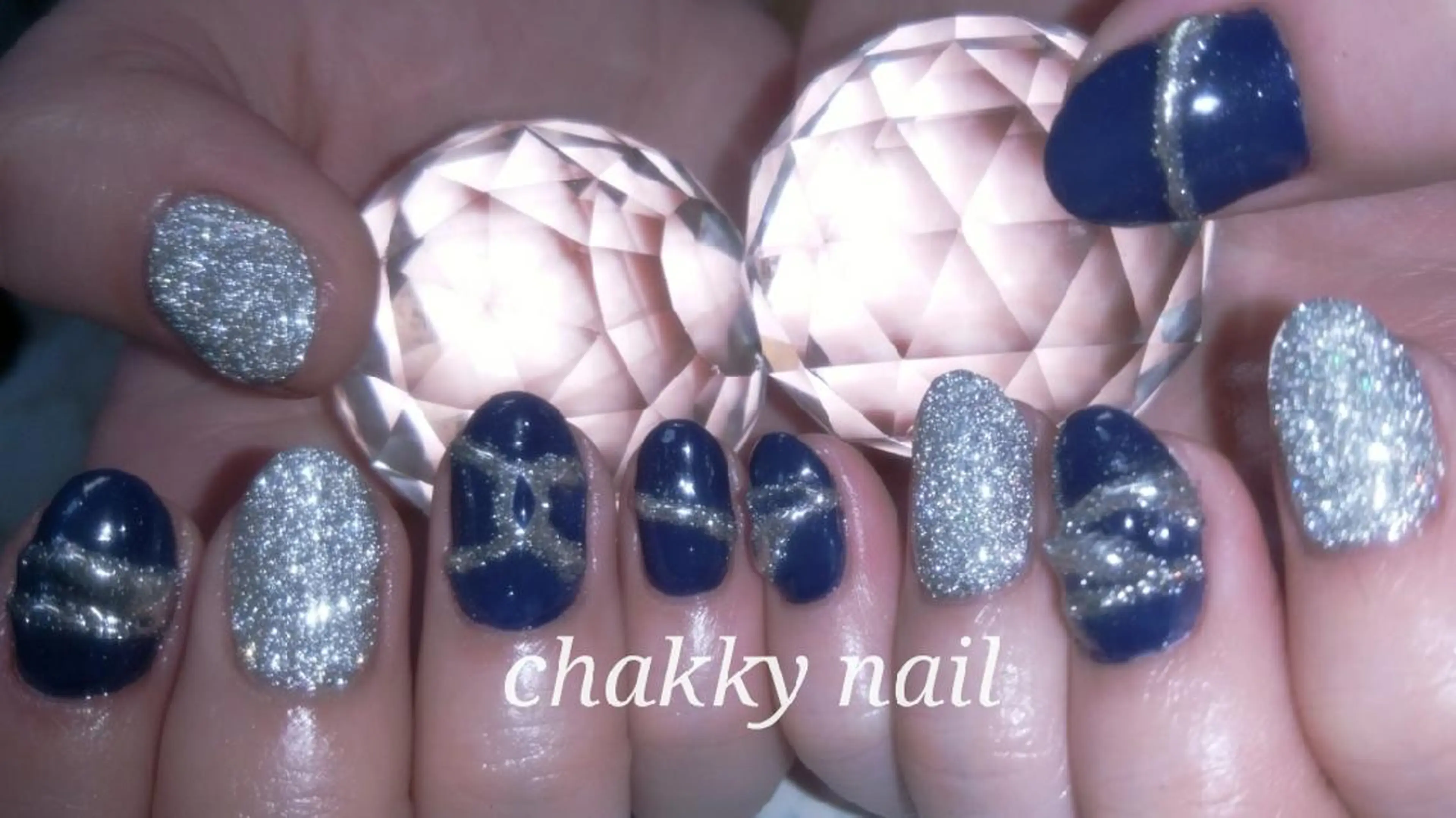 ネイル フラッシュネイル ミラーネイル chakky nailsのネイルデザイン