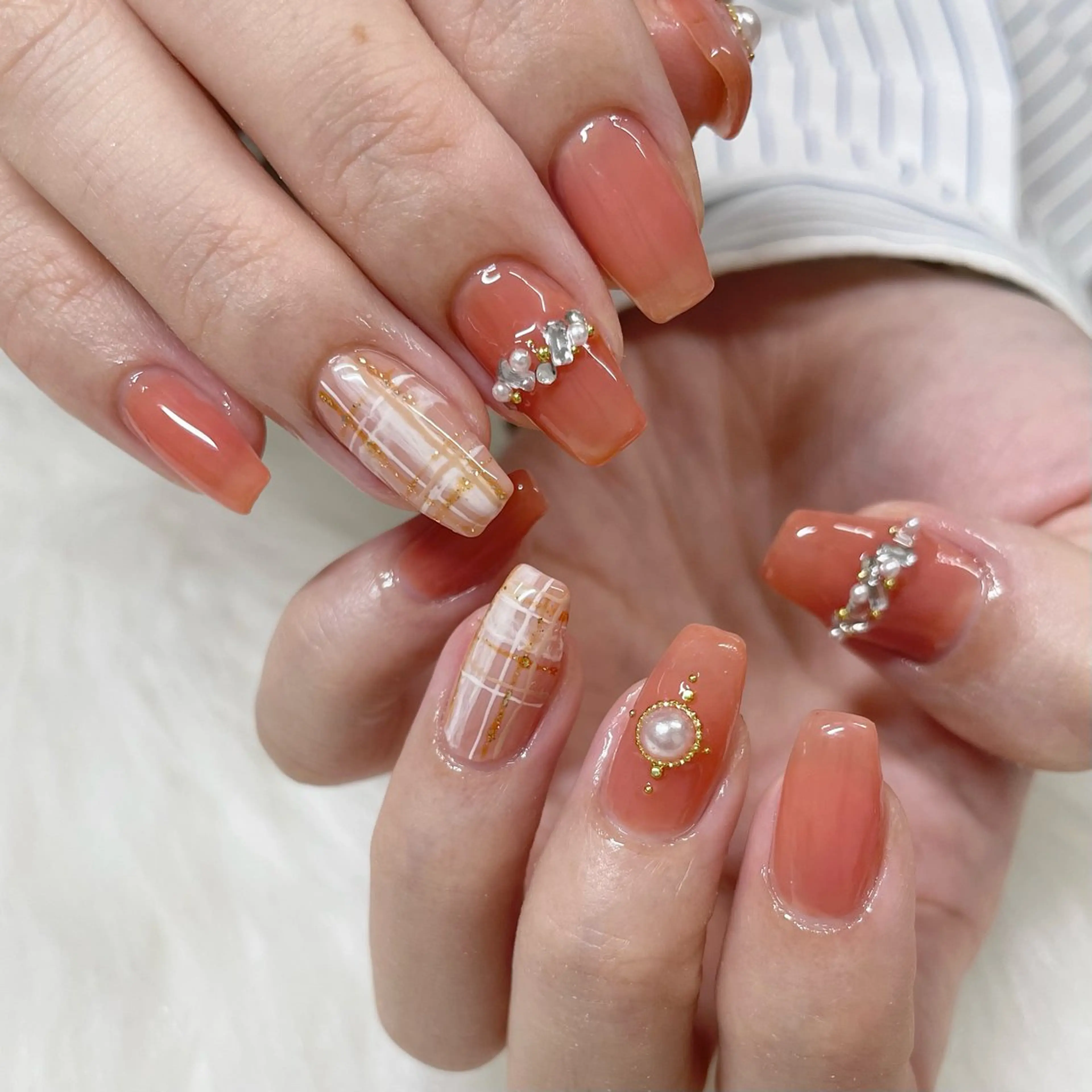 ネイル ジェルネイル 韓国ネイル JFYnail所属・昭和町ネイル 𝘯𝘢𝘮𝘪のネイルデザイン