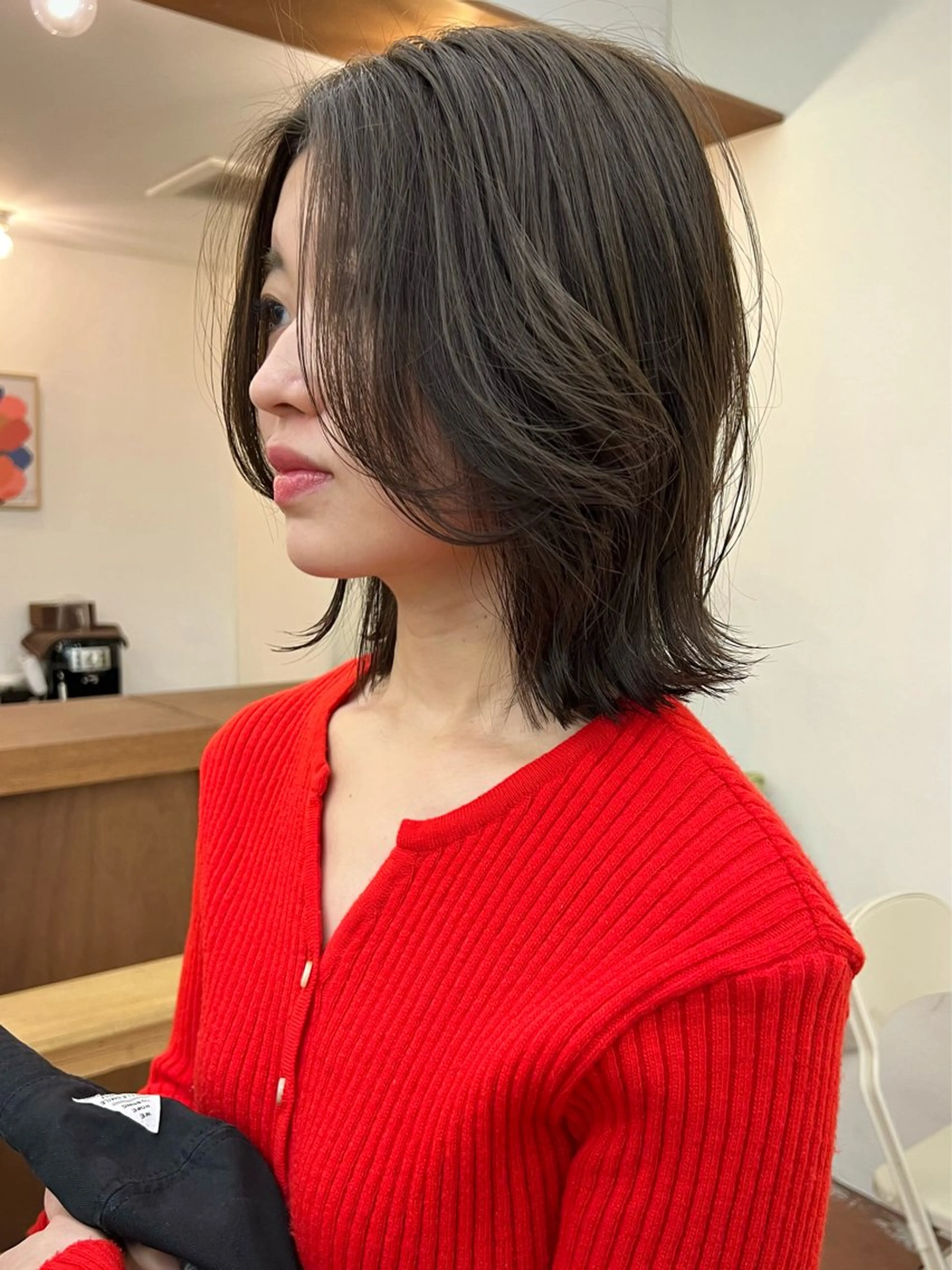 ミディアム カラー ヘアアレンジ カット ヘアカラー トリートメント 矢場町/栄/上前津/ 佐藤祐希のヘアスタイル