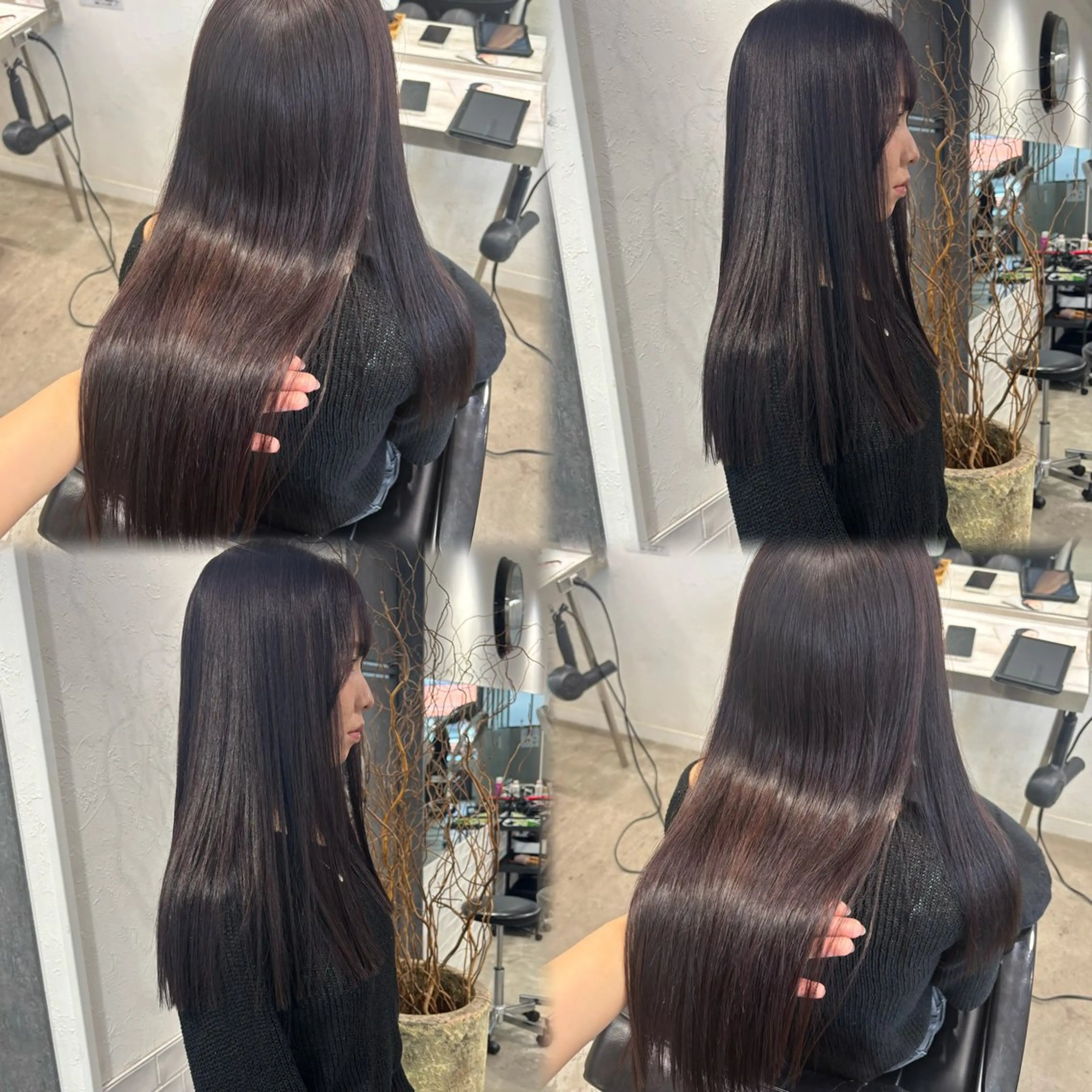 ロング カラー カット ヘアカラー トリートメント 髪質改善/縮毛矯正/ 暖色カラー🎀🪞のヘアスタイル