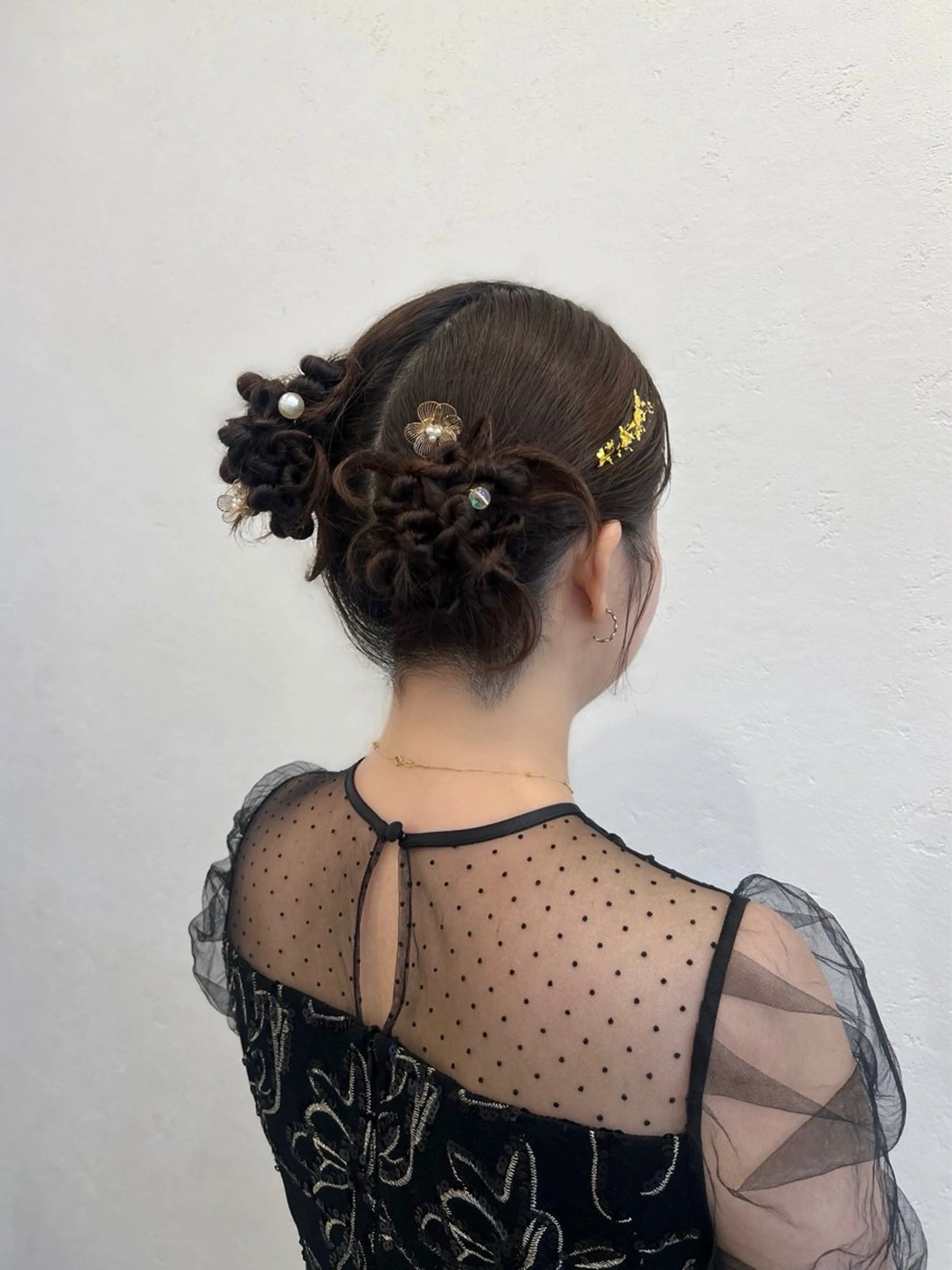 ロング ヘアアレンジ ヘアセット 博多⌇透明感カラー⌇ お呼ばれヘア⌇菅泉美のヘアスタイル