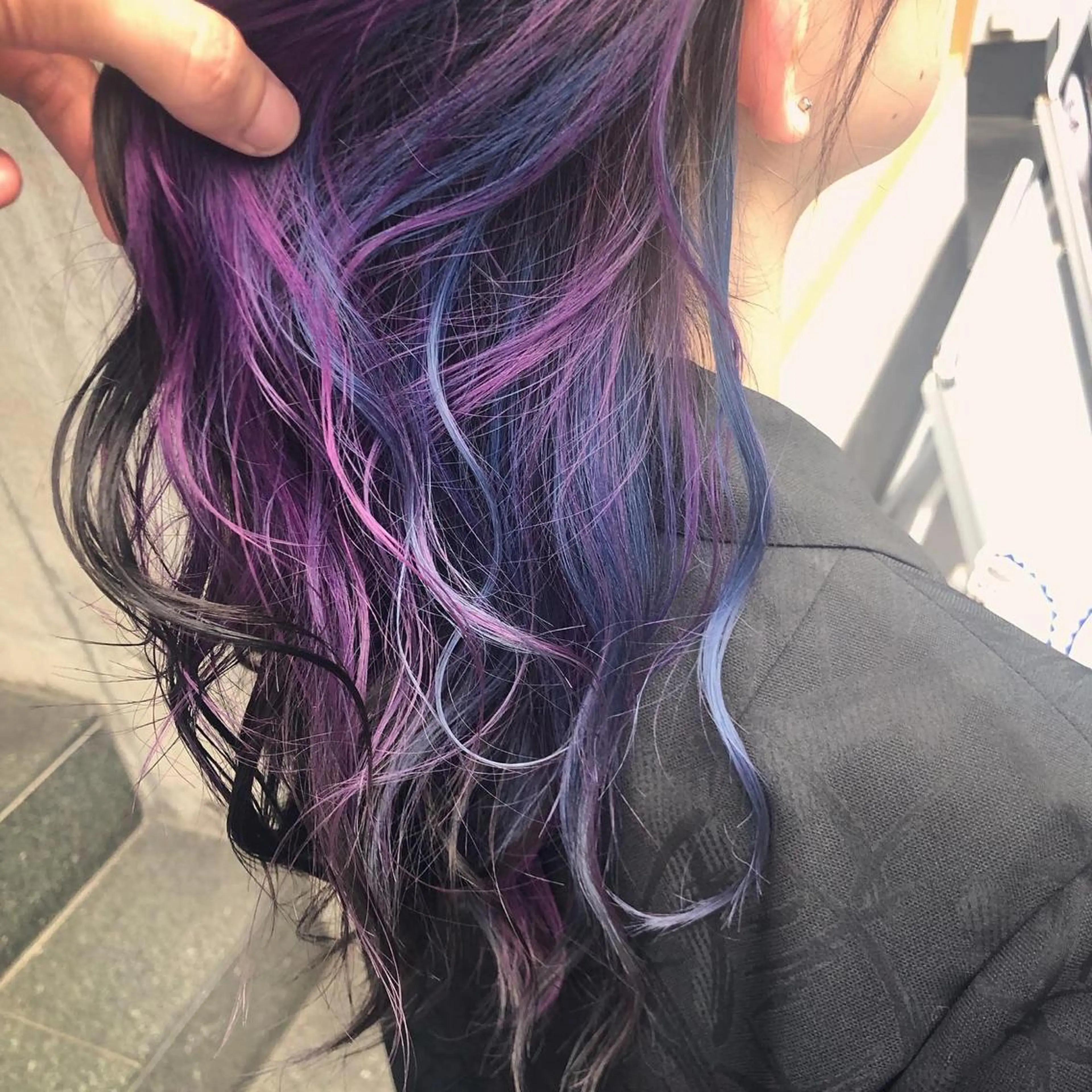 ロング カラー ショートボブ アッシュ バレイヤージュ ミストバング ベージュカラー カット ヘアカラー トリートメント 原宿サロン代表 デザインカラー伊藤卓のヘアスタイル