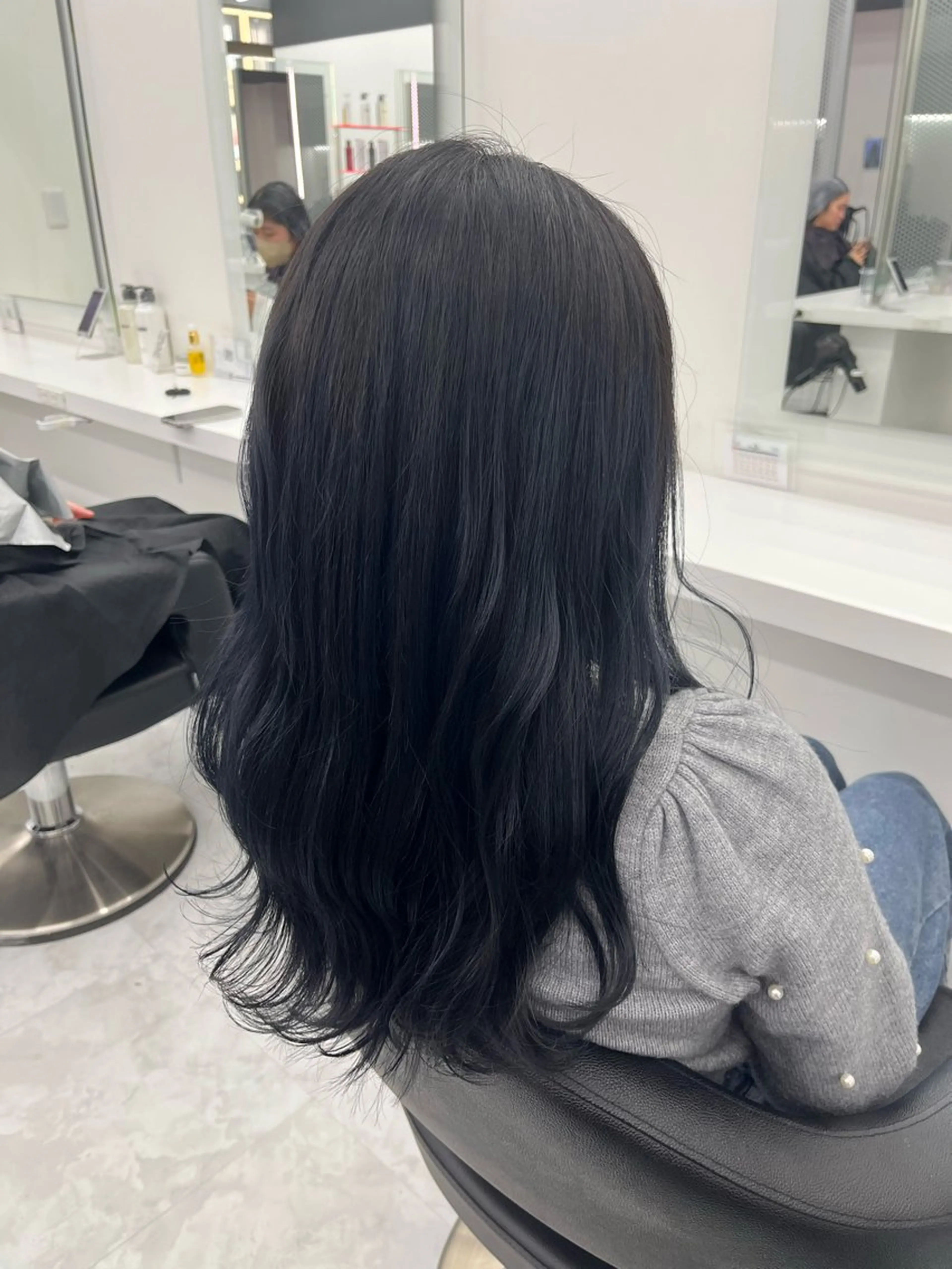 ロング カラー ブルーカラー ネイビーカラー 💖トレンド夏 カラー💖FUTAのヘアスタイル