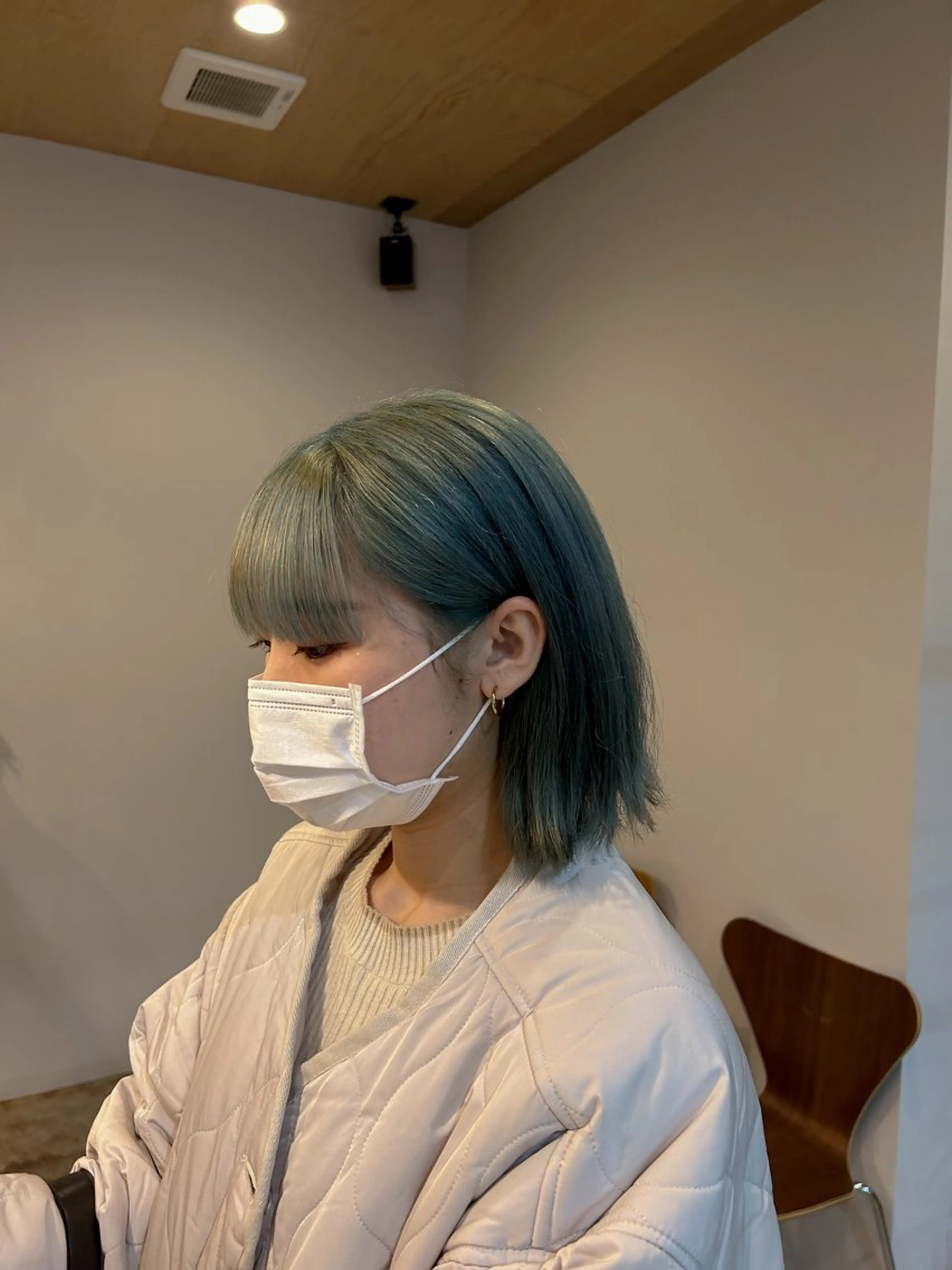 ミディアム カラー ヘアカラー 川端 明莉のヘアスタイル