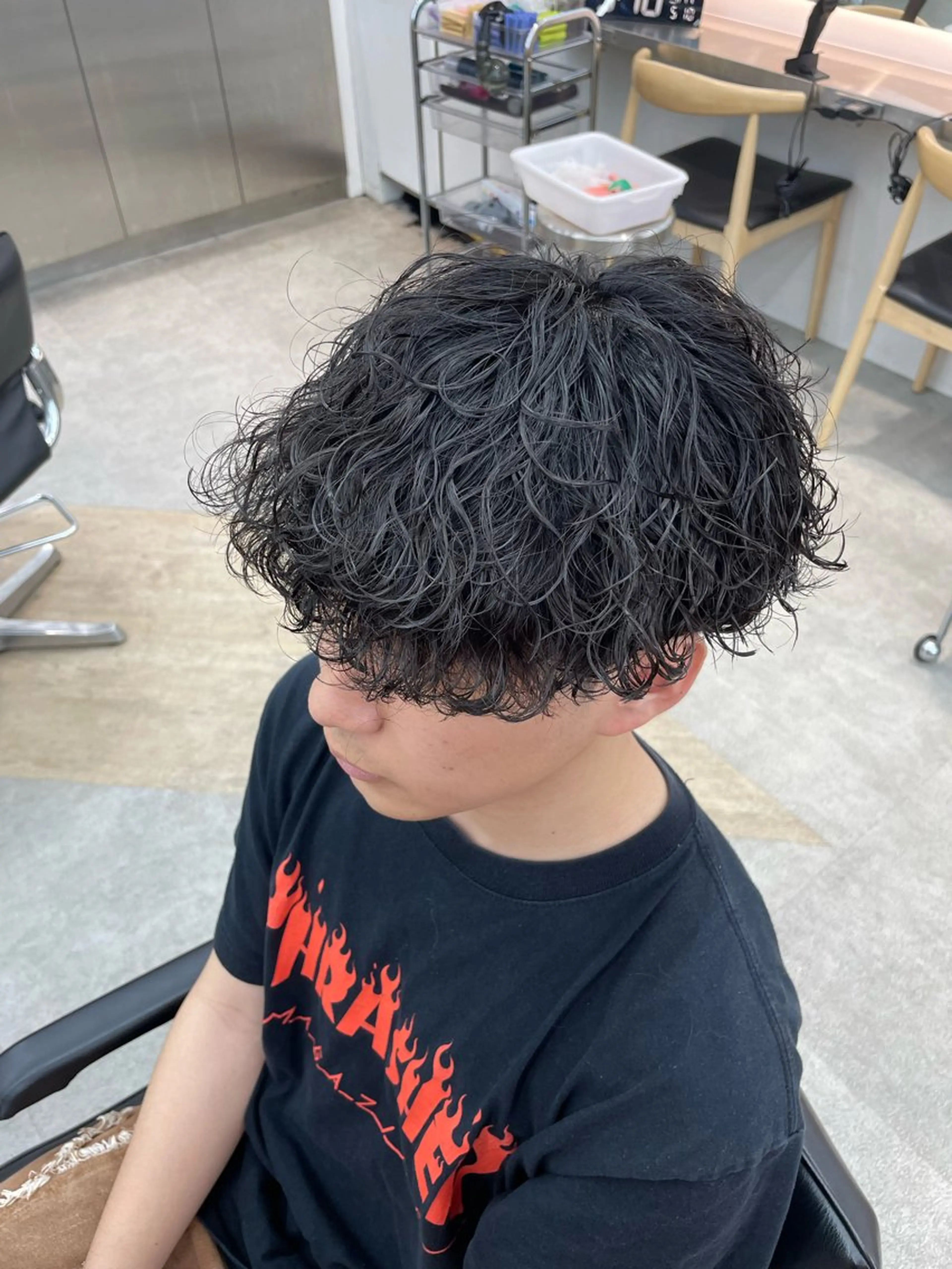 パーマ メンズ カット パーマ 🌀メンズパーマ🌀 波巻き/馬渕叶悟🦔のヘアスタイル