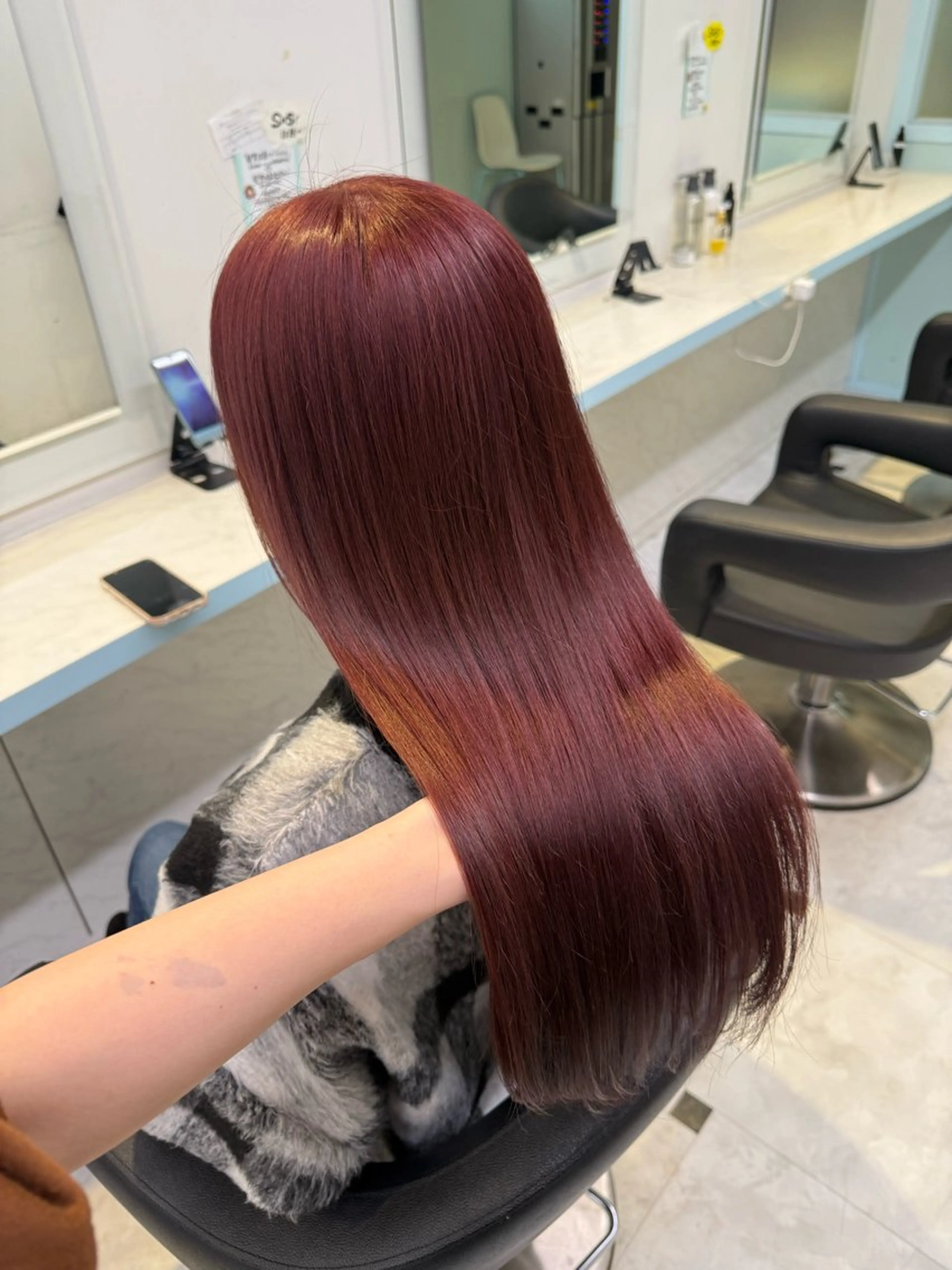 カラー 🍒♡艶髪暖色カラー saaya♡🍒のヘアスタイル