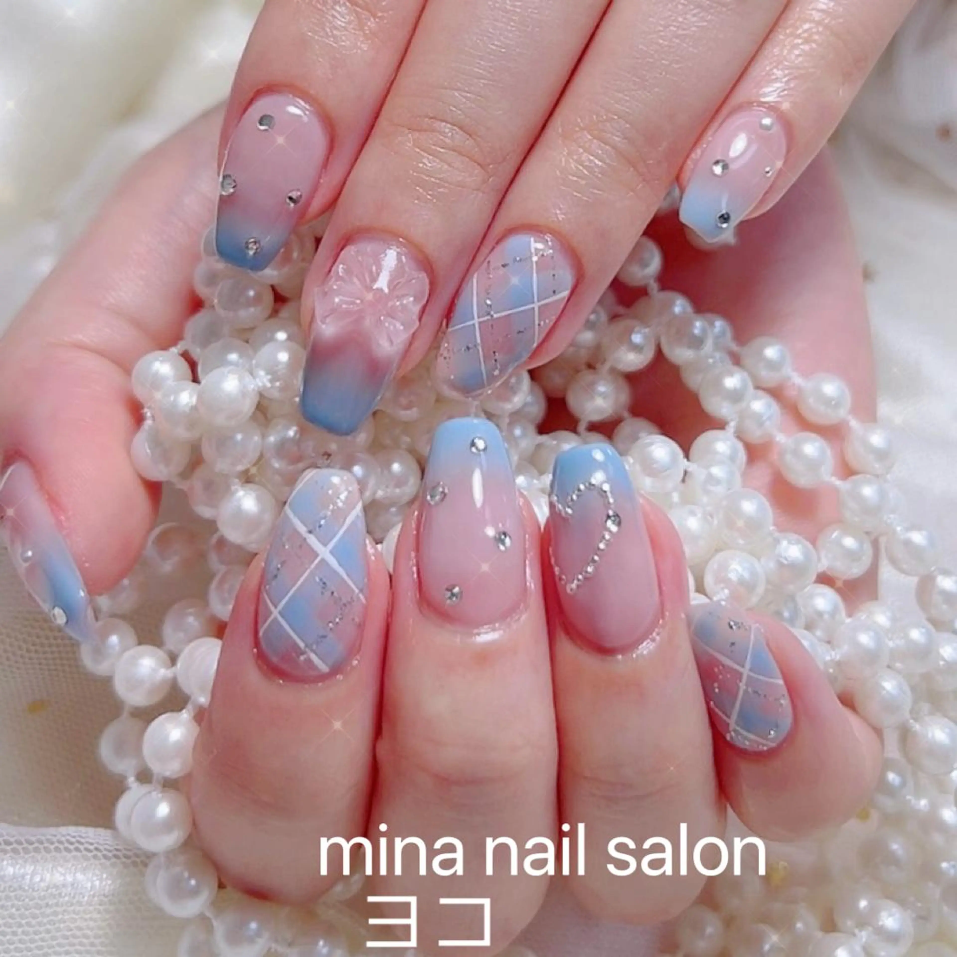 ネイル Mina🧸 韓国風ネイル🎀のネイルデザイン