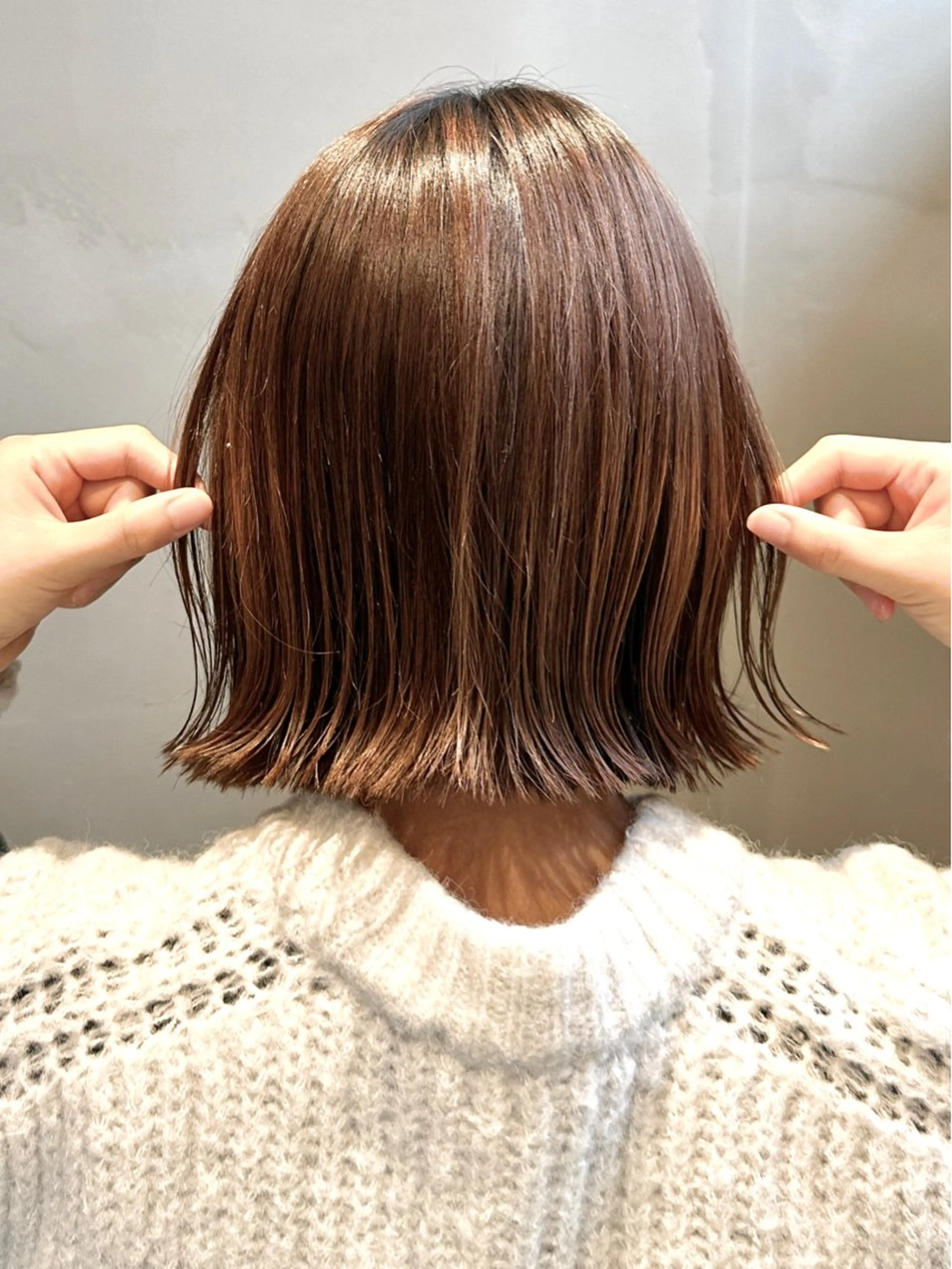 ミディアム GO TODAY  NU茶屋町所属・白石晃樹/縮毛矯正/ 髪質改善/ストレートのヘアスタイル