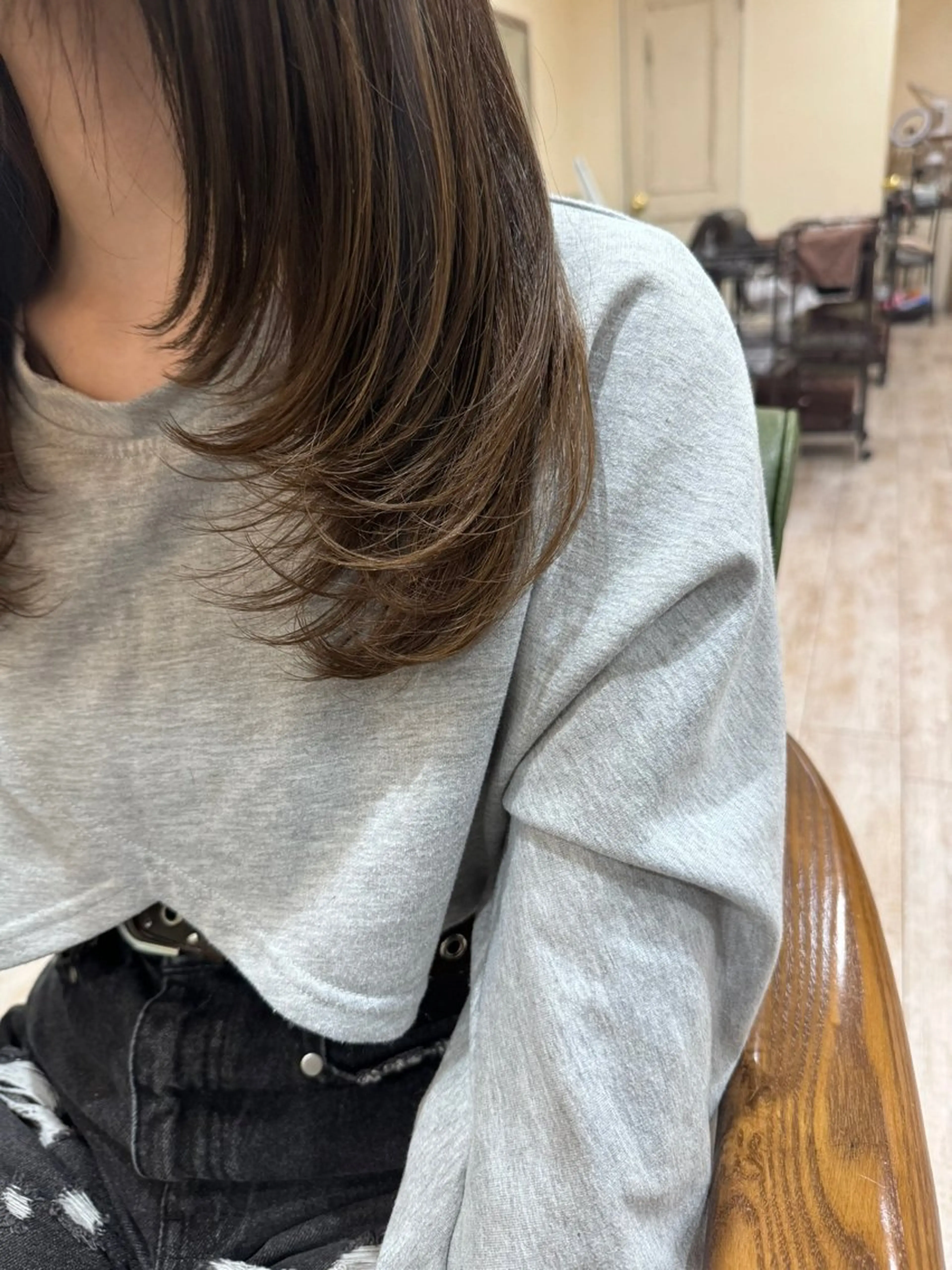 ロング カラー 髪質改善 レイヤーカット カット ヘアカラー トリートメント noble店長 松本　拓也▶◀*.のヘアスタイル