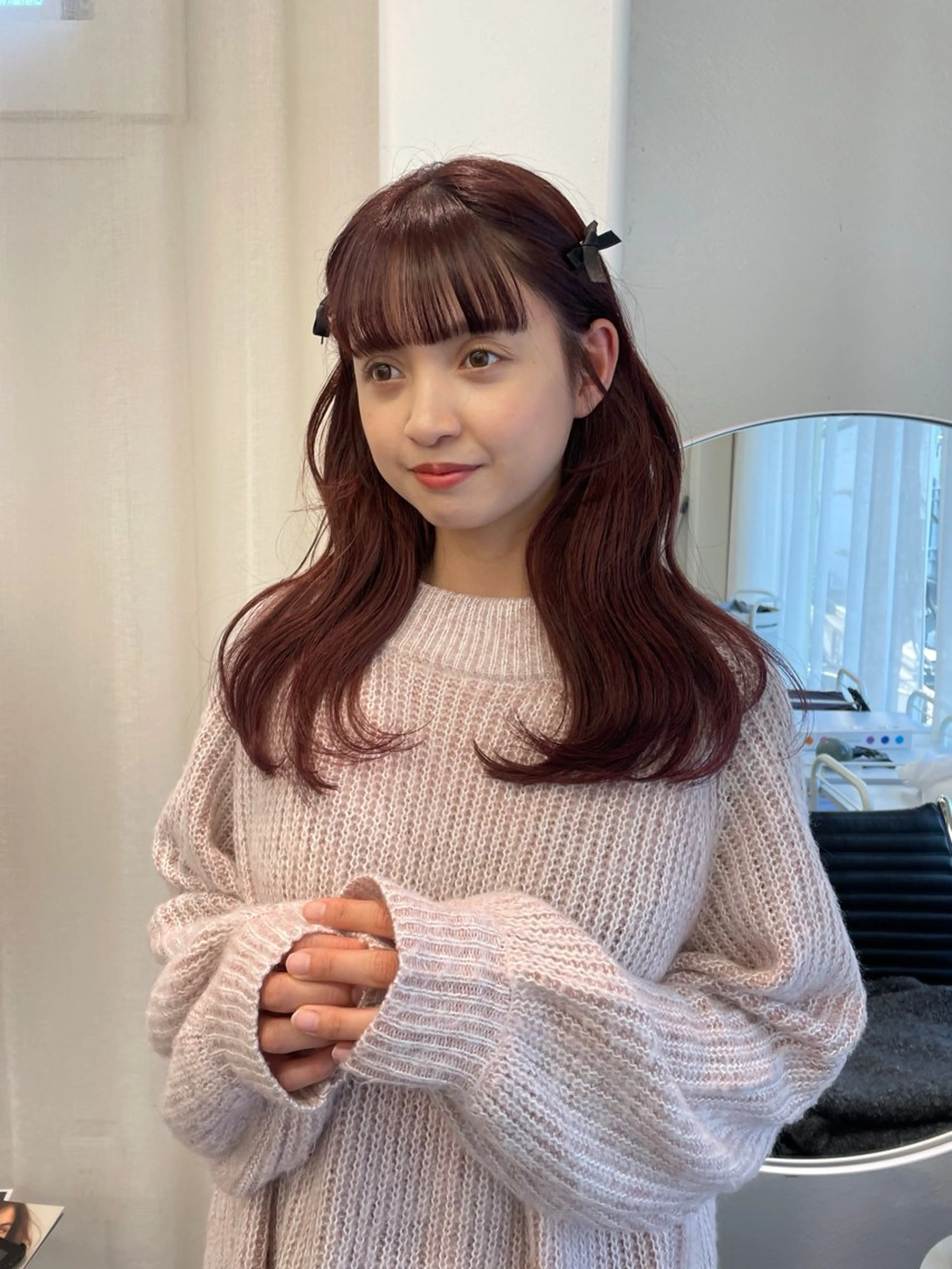 ロング カラー ブリーチ ダブルカラー ブリーチなしカラー レイヤーカット🎀 kanaのヘアスタイル