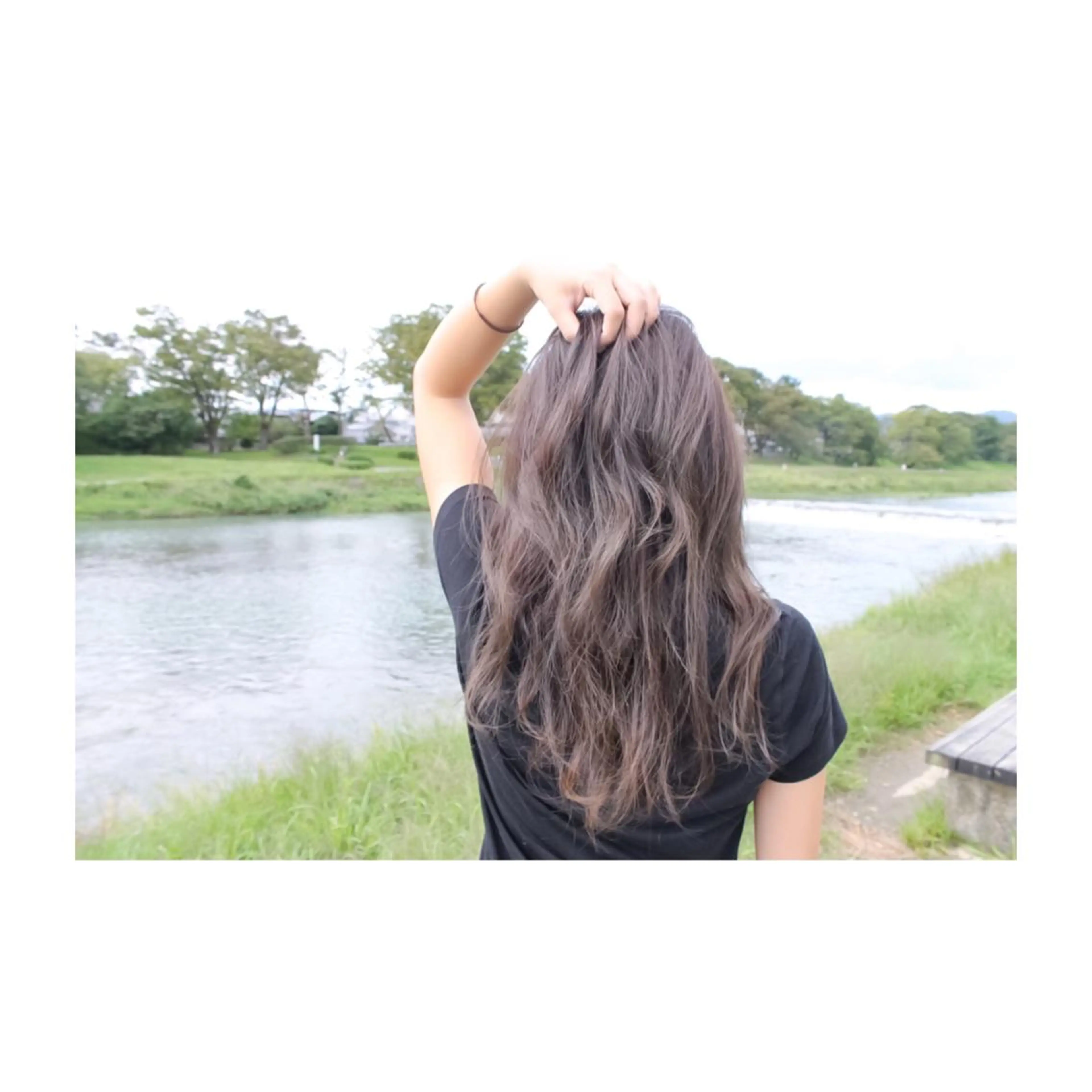 ロング カラー アッシュ オーガニックカラー 外国人風カラー HAIRsalon BONDS所属・山本 佳裕のヘアスタイル