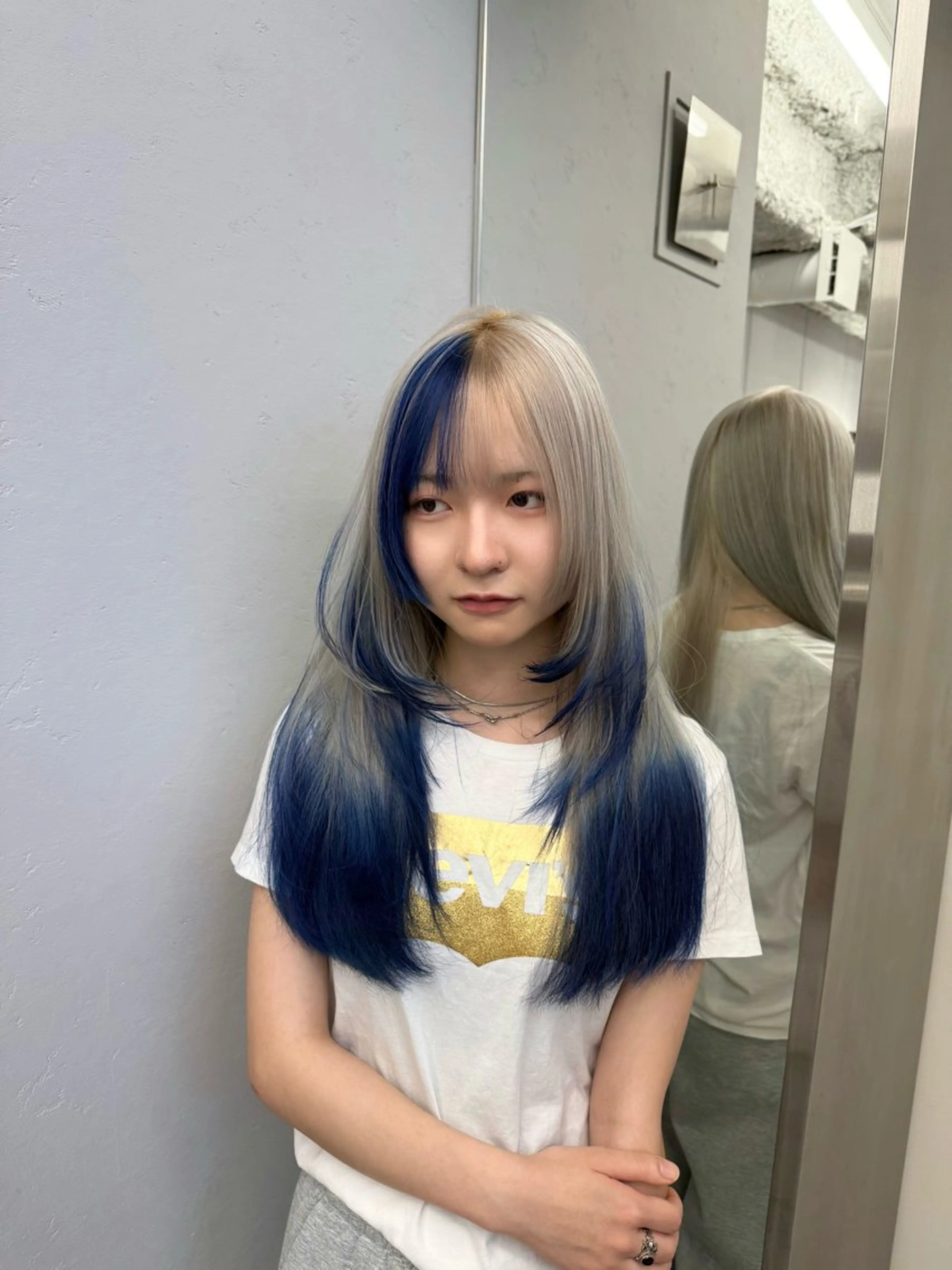 ロング ケアカラー 髪質改善 ヘアカラー akari/髪質改善 /ブリーチ/名古屋のヘアスタイル