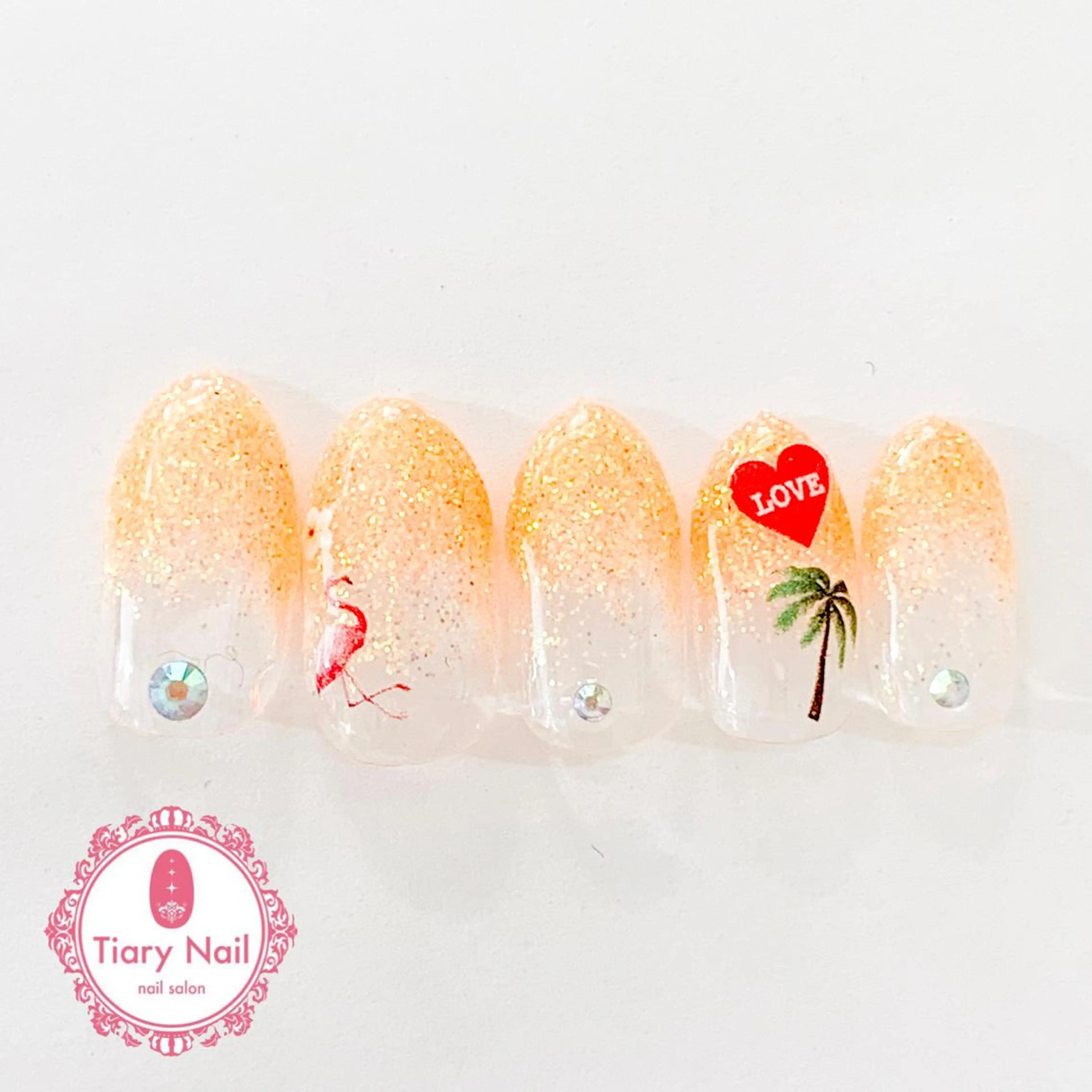 ネイル ハンドネイル 💗🪽Tiary Nail🪽💗のネイルデザイン
