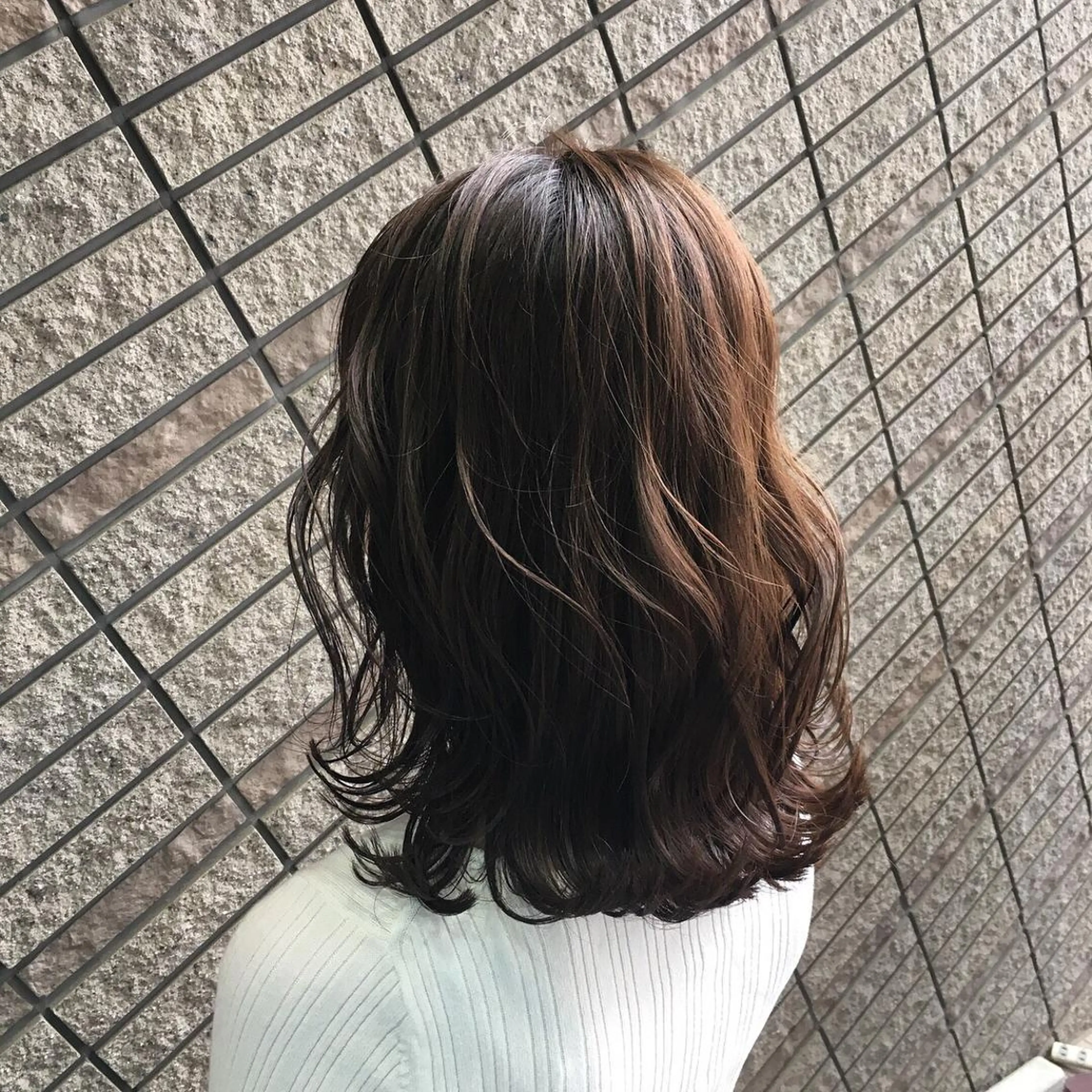 ロング レイヤーカット 大山 晃介のヘアスタイル