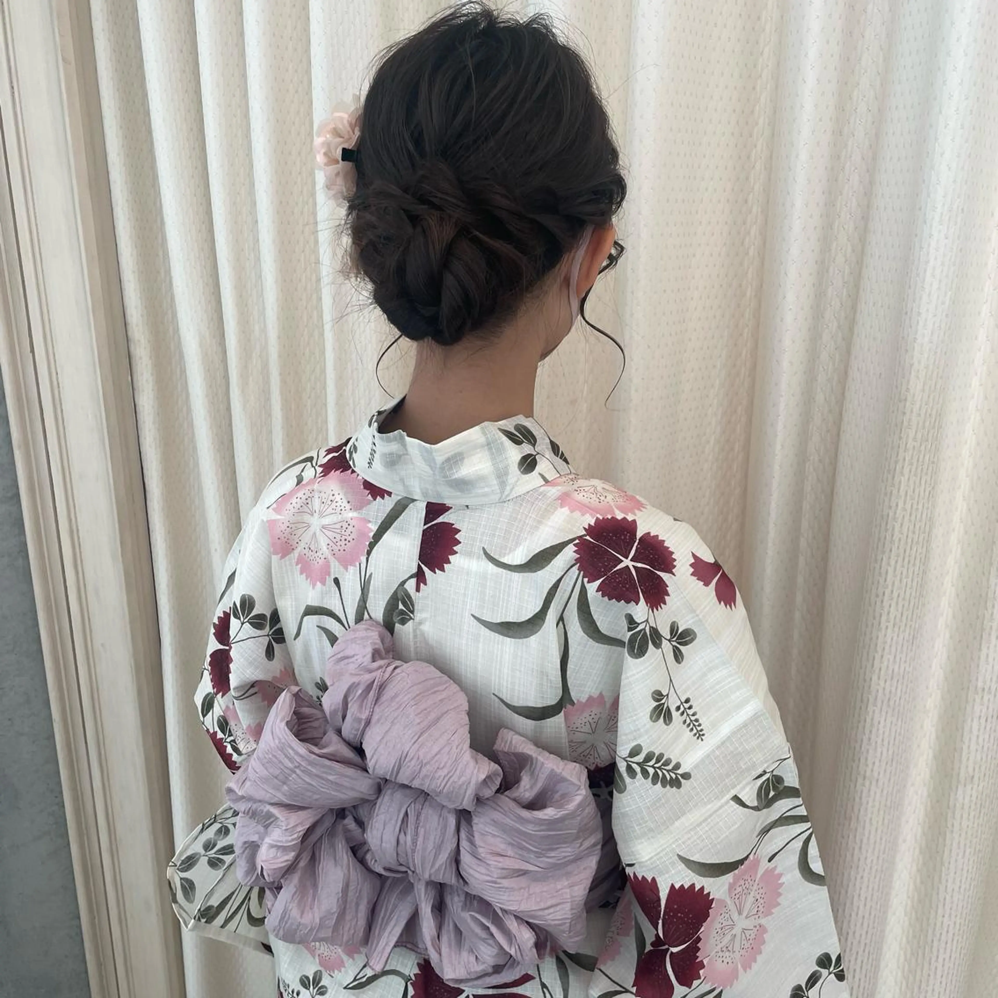 着付け 🍪ﾖｼｲﾊﾙﾈ🍪 ﾗﾍﾞﾝﾀﾞｰｶﾗｰのヘアスタイル