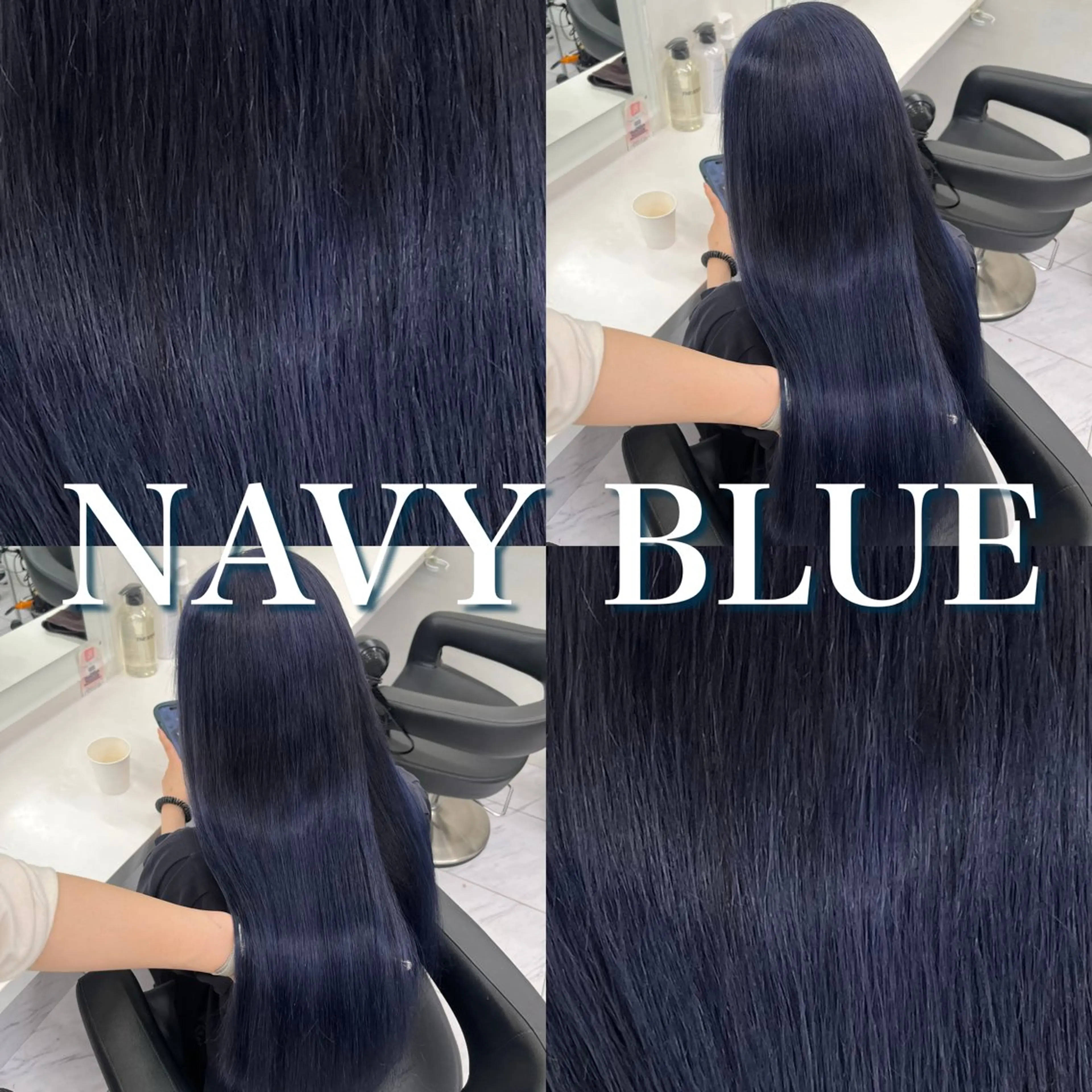 ロング ヘアカラー トリートメント ヘッドスパ ヘアセット 寒色＆ブリーチ特化 寒色MiOのヘアスタイル