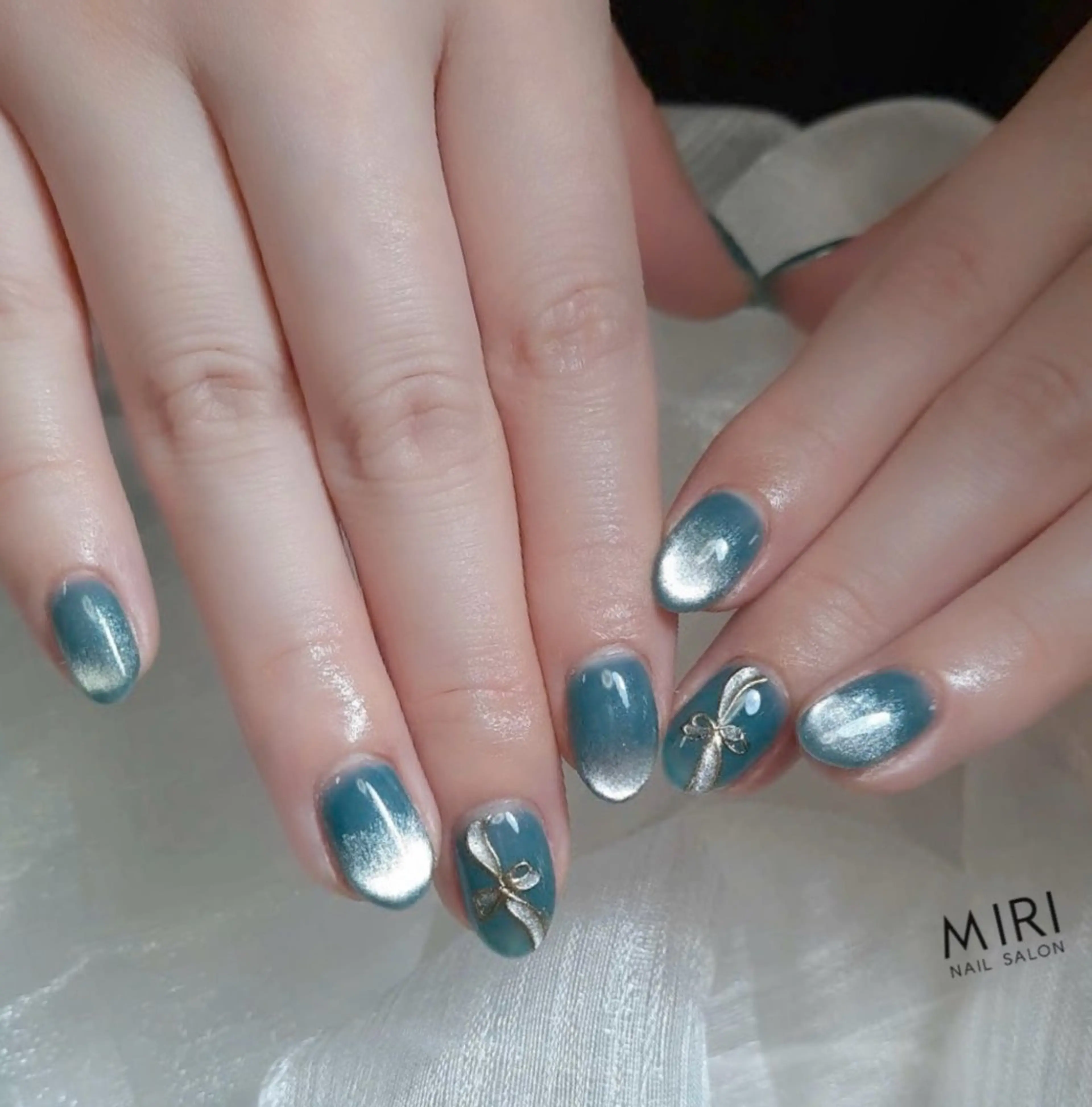 ネイル フットネイル ジェルネイル マグネットネイル 持ち込み ニュアンスネイル ハンドネイル Miri nail salonのネイルデザイン