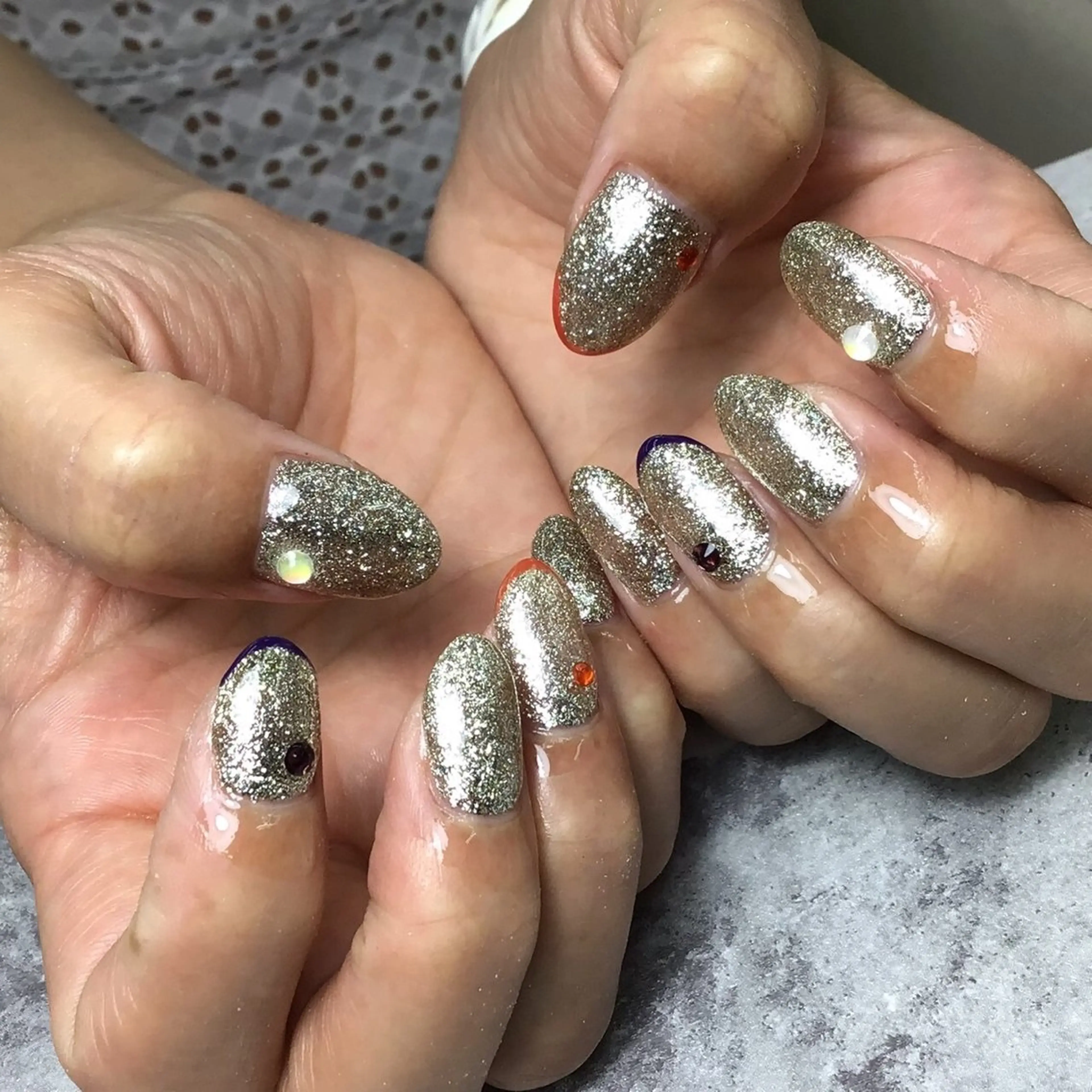 ネイル 長さ出し ジェルネイル マグネットネイル 持ち込み ワンカラーネイル Nail Day 四条烏丸店のネイルデザイン