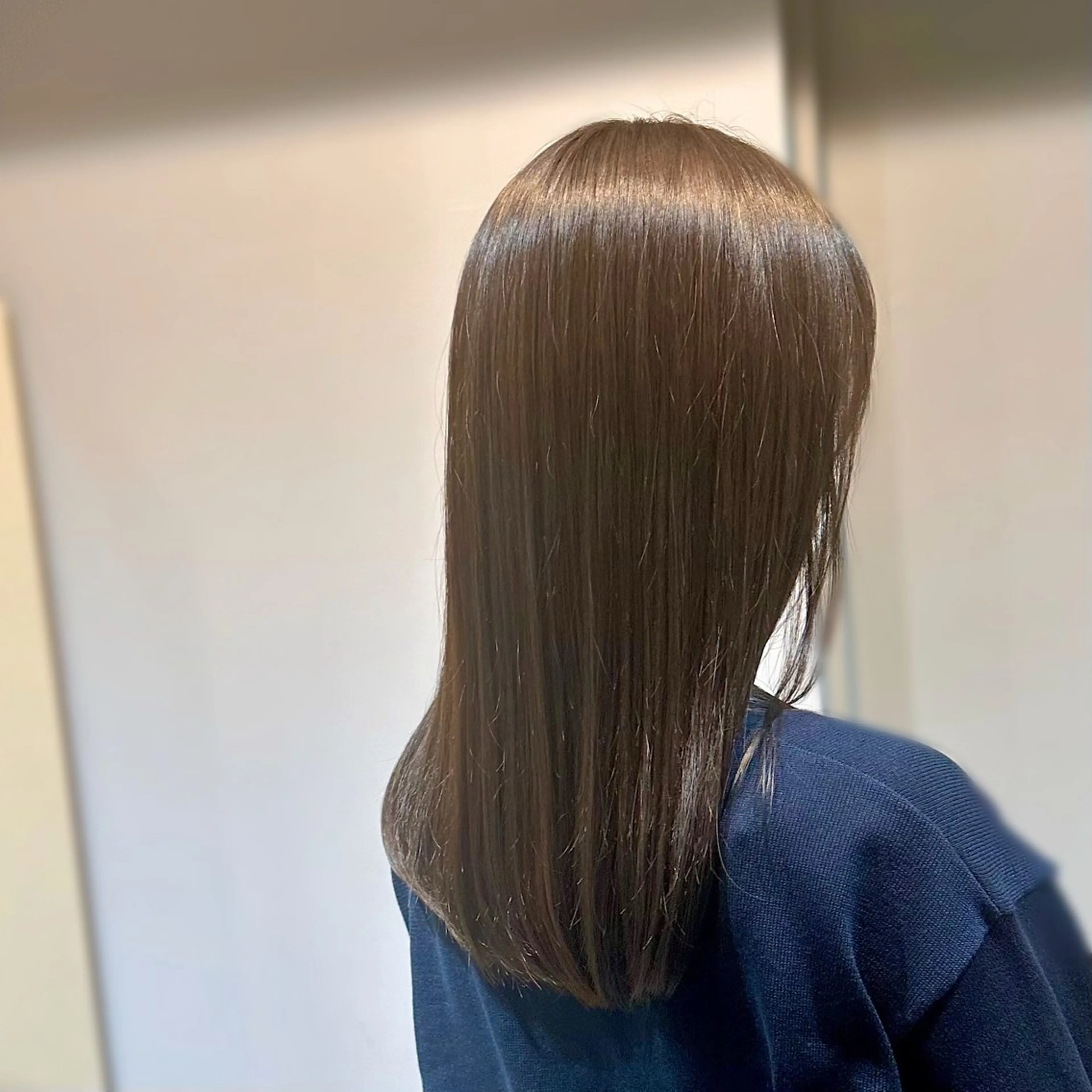 ミディアム カラー カット ヘアカラー 縮毛矯正 トリートメント ✨髪質改善💖 縮毛矯正💖mihoのヘアスタイル