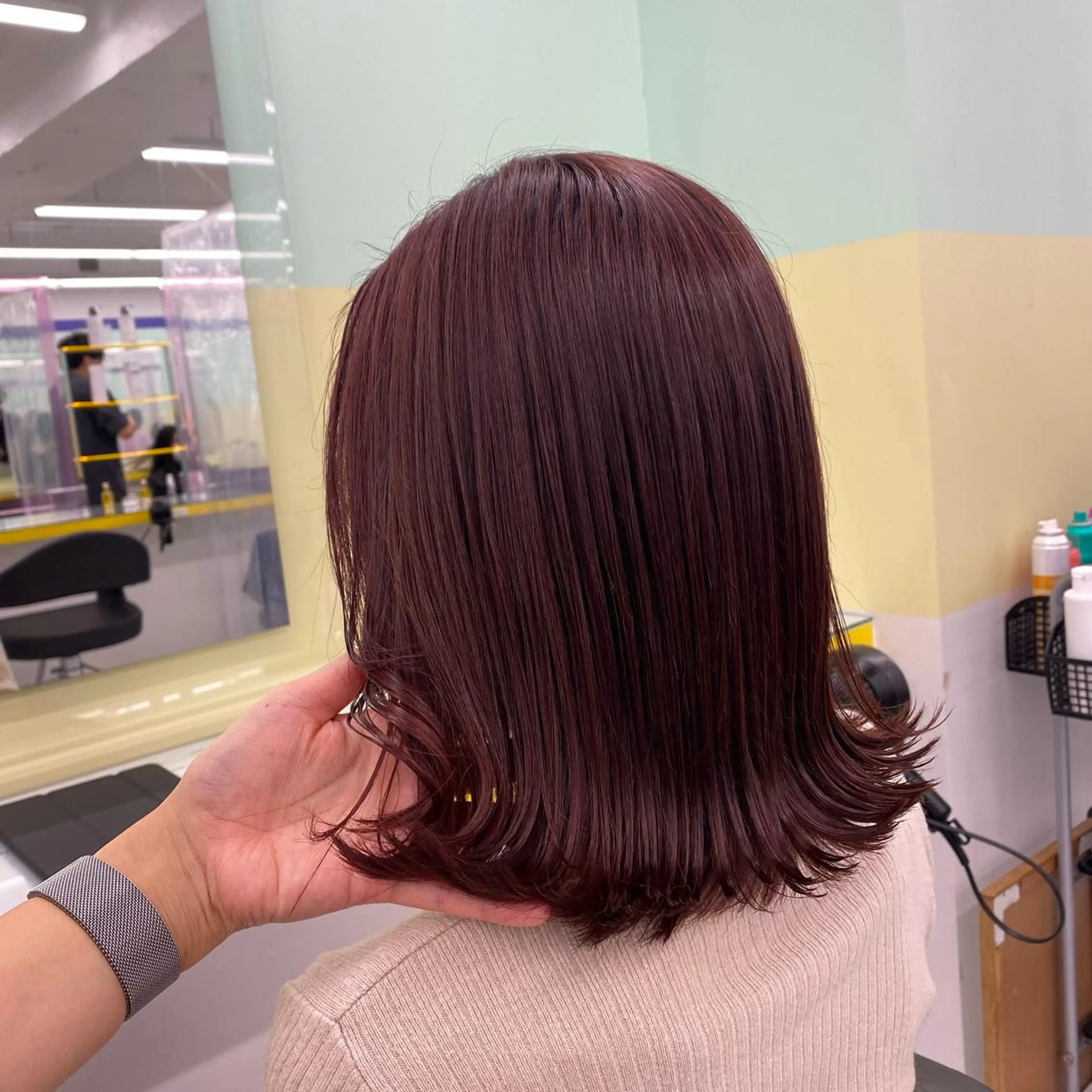 セミロング カラー ヘアアレンジ ヘアカラー トリートメント GOTODAY shair salon 横浜mare店所属・透明感抜群カラー mai🍑♡のヘアスタイル