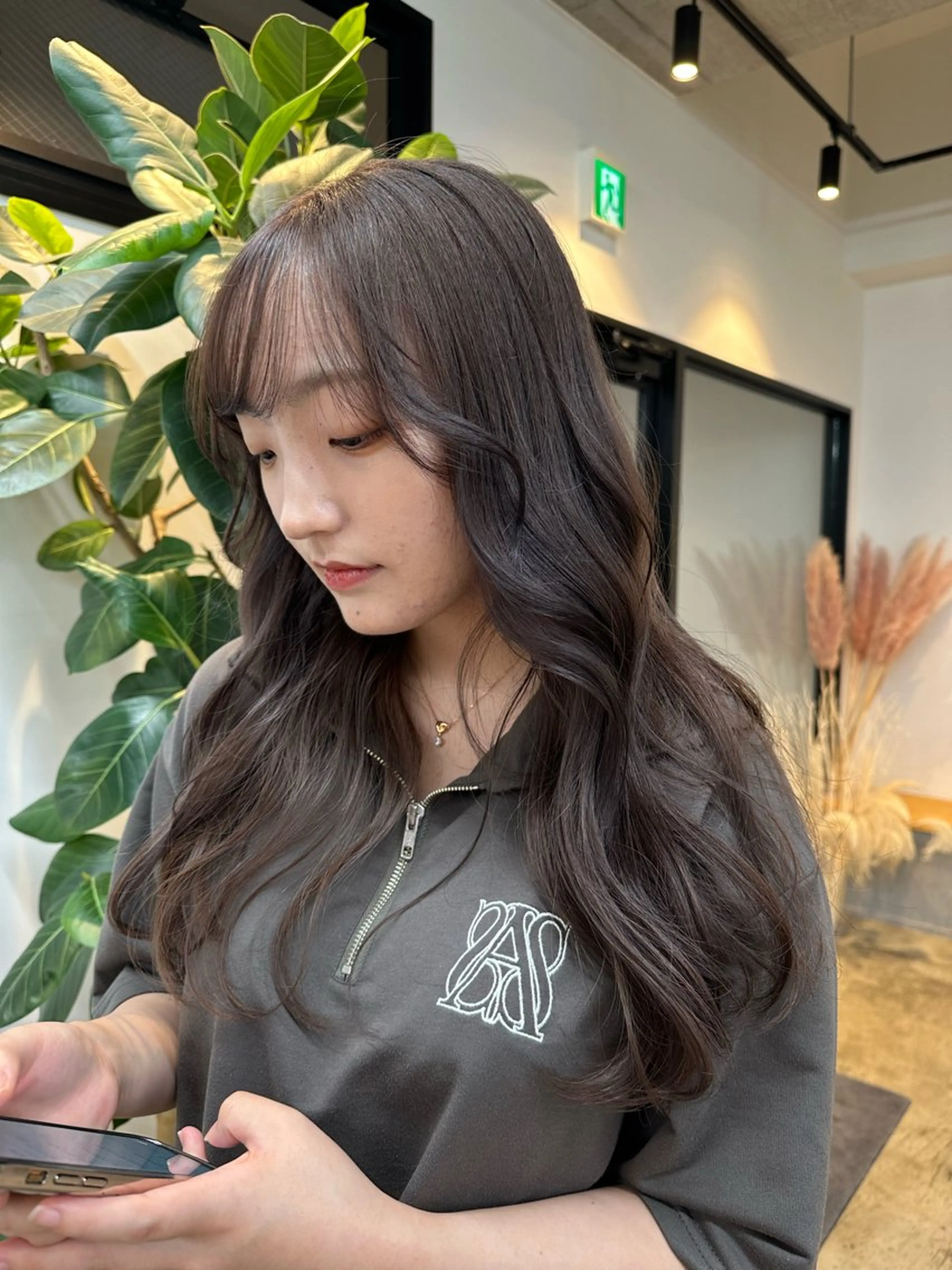 ロング カラー yuika .のヘアスタイル