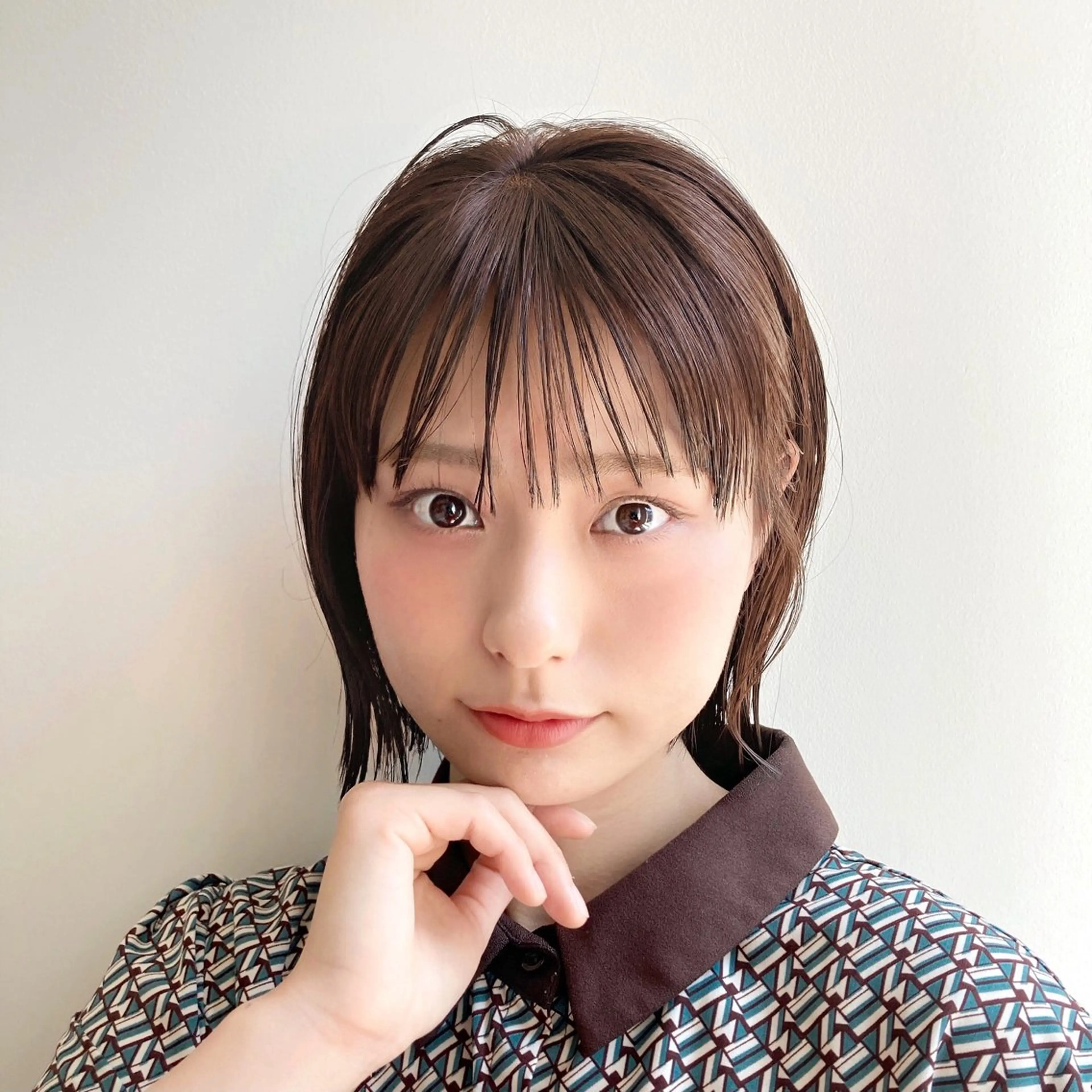 セミロング カラー パーマ ヘアアレンジ ヘアカラー トリートメント くびれヘア/艶カラー /髪質改善🌷喜美花のヘアスタイル