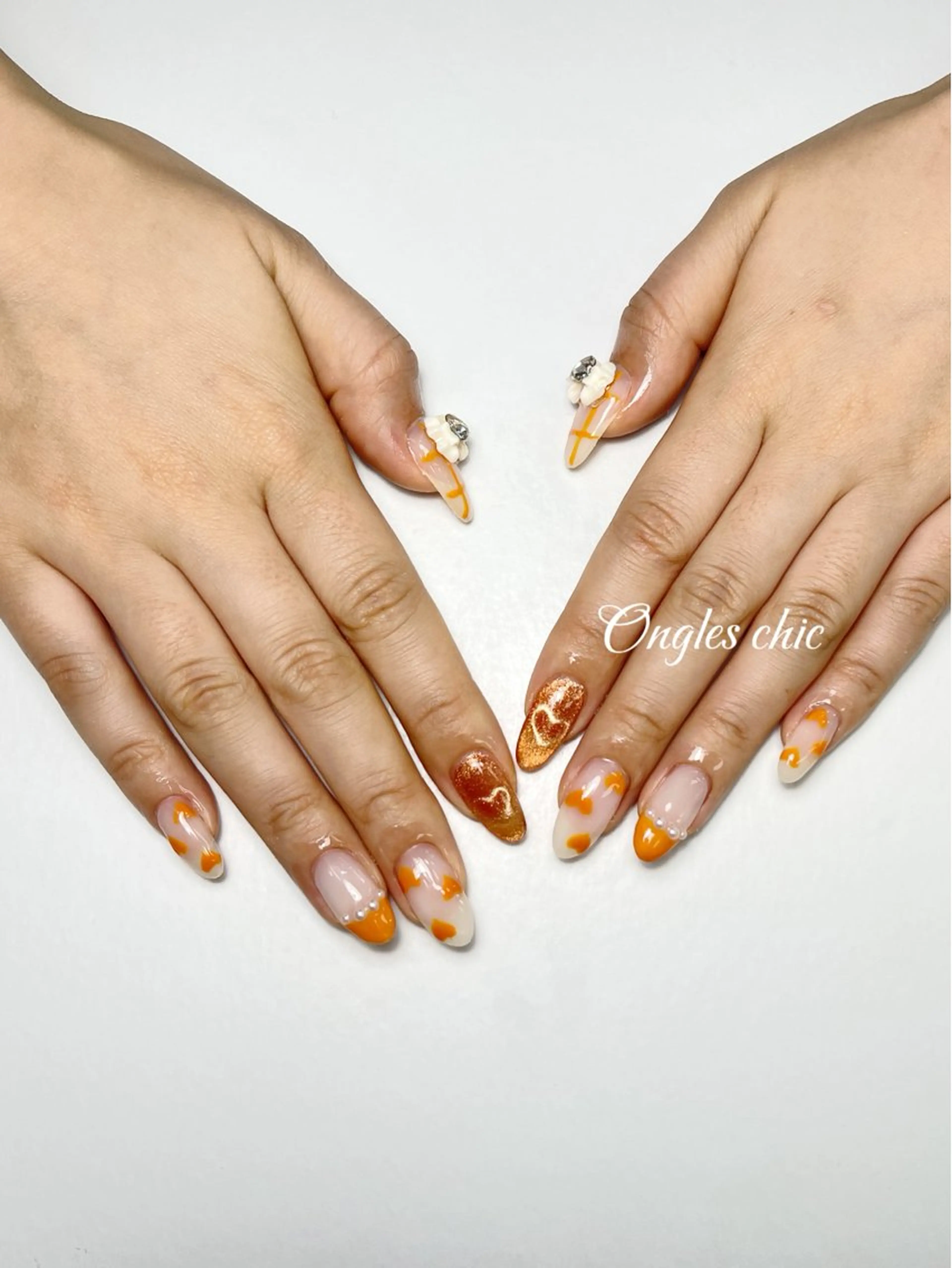ネイル ハンドネイル ハンドケア ongles chic❤️のネイルデザイン