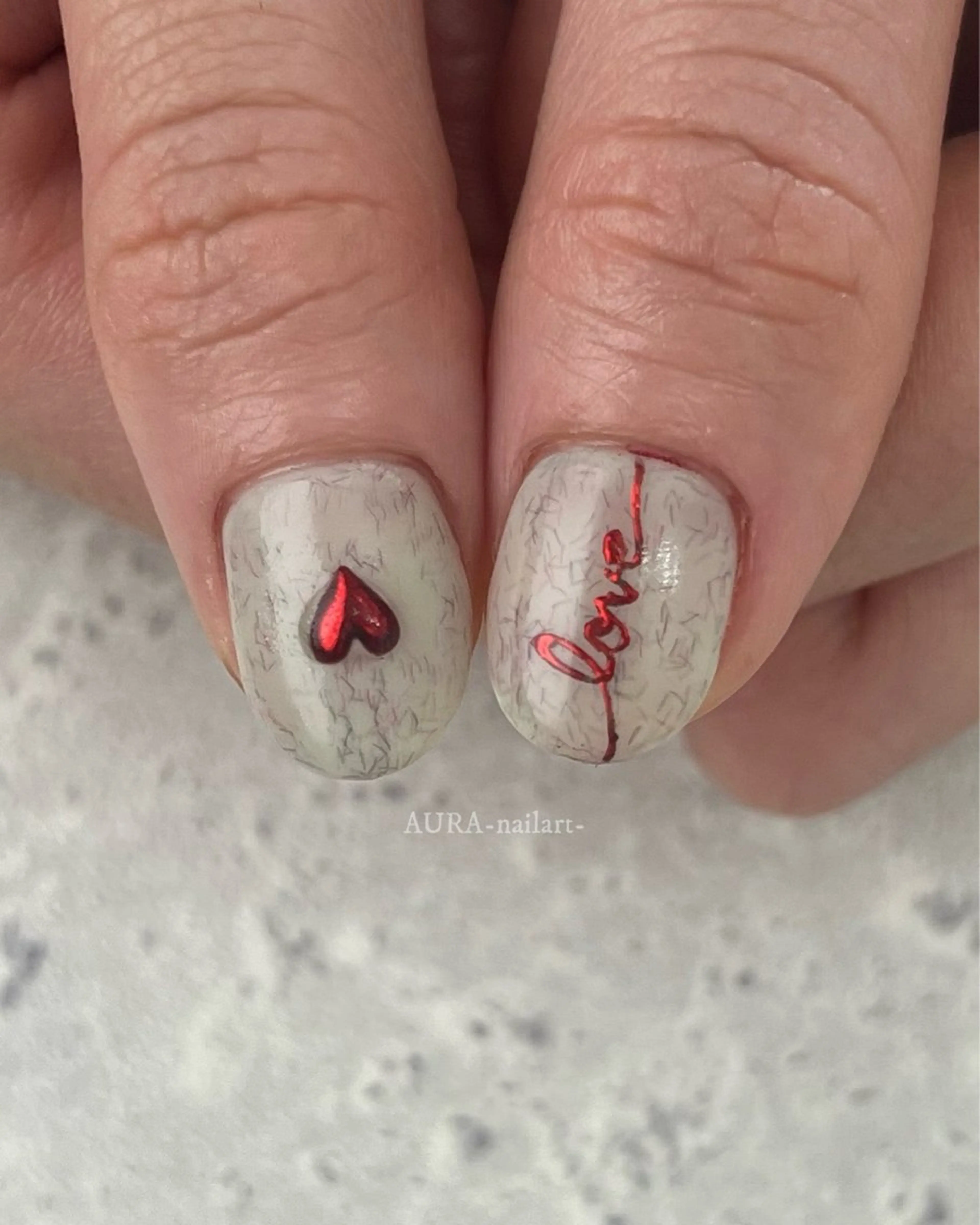ネイル ハンドネイル フットネイル AURA nailartのネイルデザイン