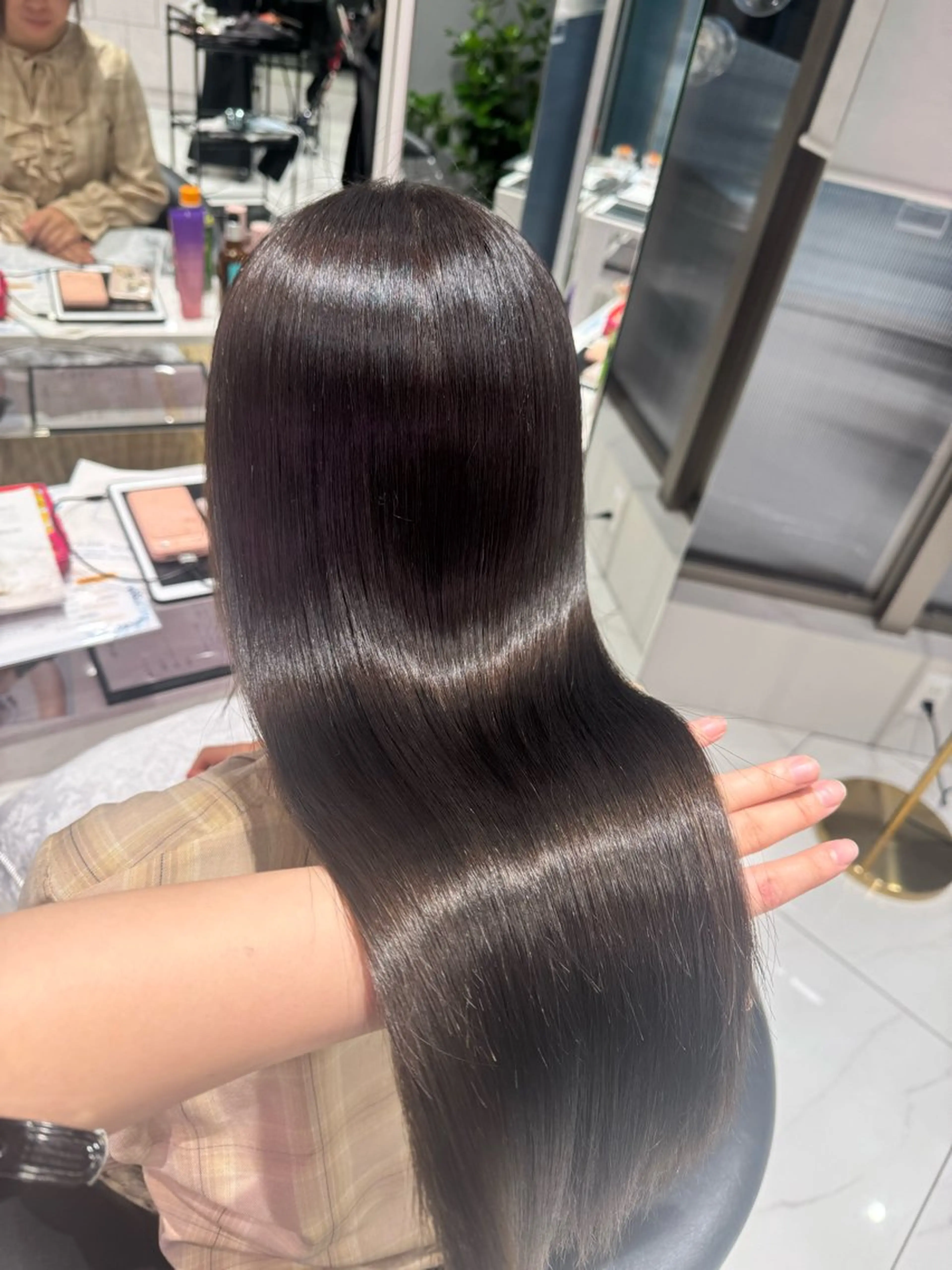 ロング トリートメント Rin/寒色系カラー 🦋/うる艶ヘア🫧のヘアスタイル