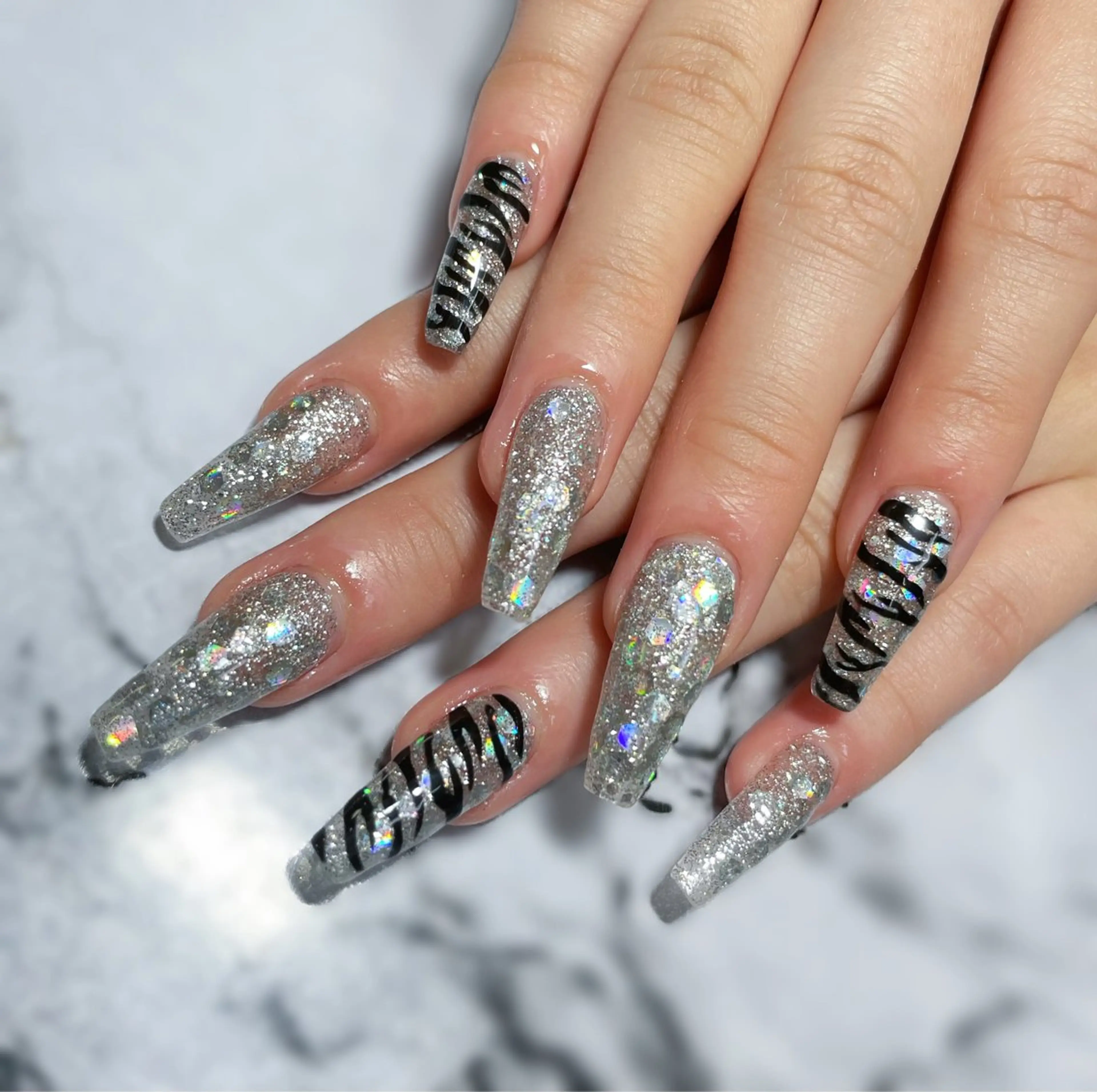 ネイル アニマル柄 ハンドネイル S♡NAIL所属・S.NAIL Suuのネイルデザイン