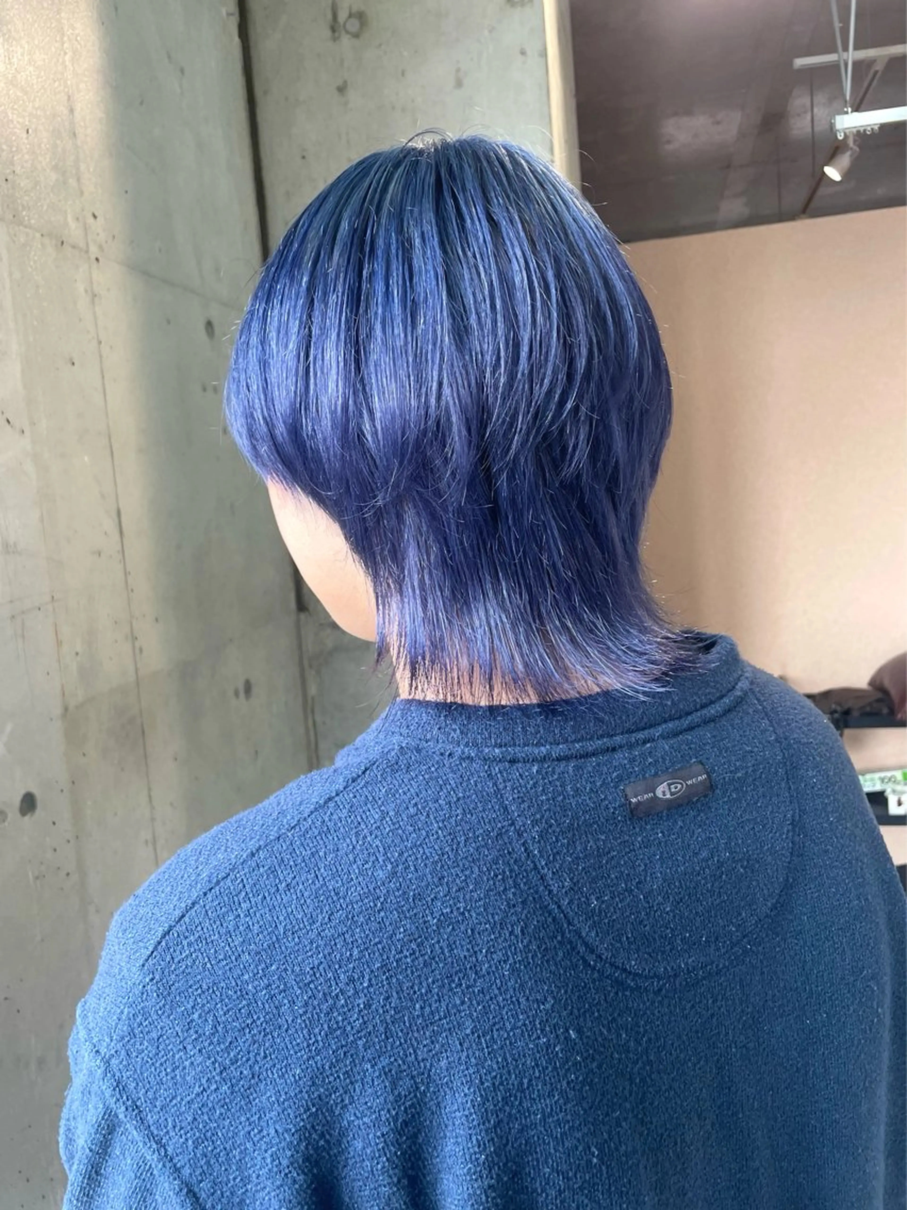 ショート カラー メンズ ブルーカラー lani hair salon所属・SHOTO ハイトー ン/デザインカラーのヘアスタイル