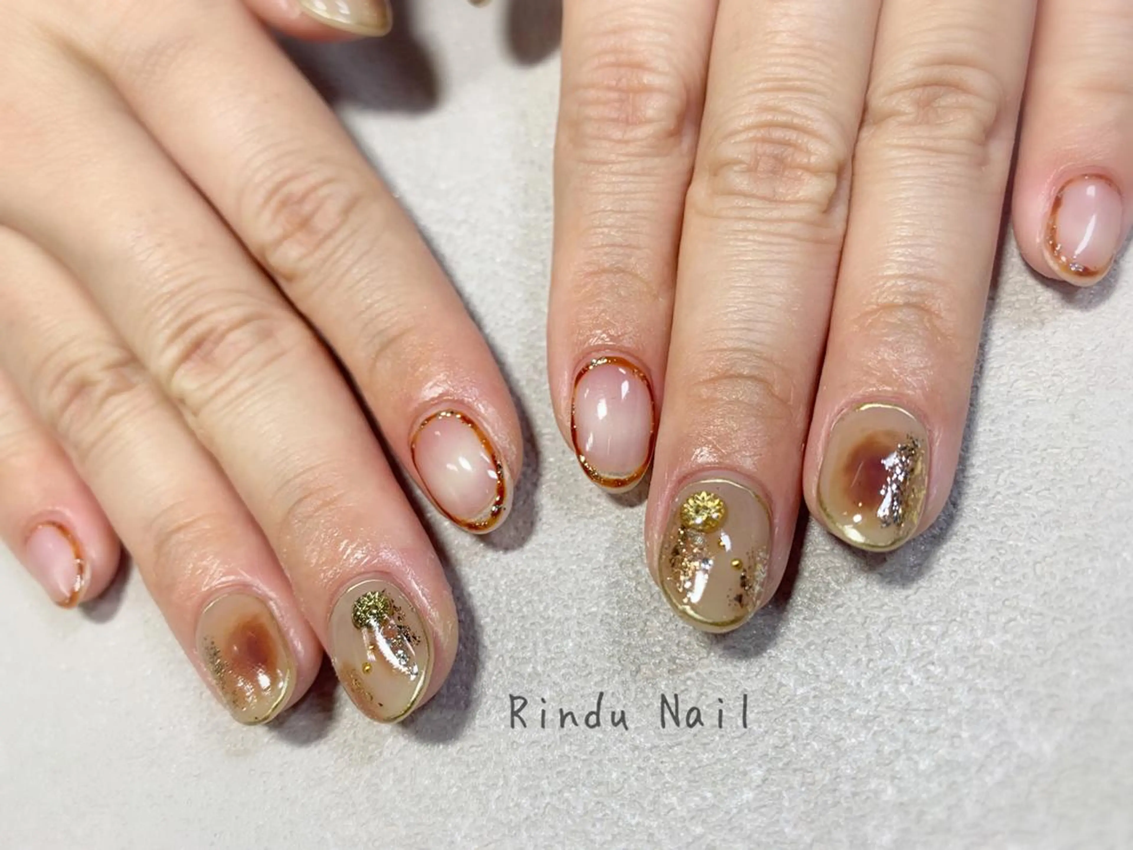 ネイル ニュアンスネイル Rindu Nail 名駅miniのネイルデザイン