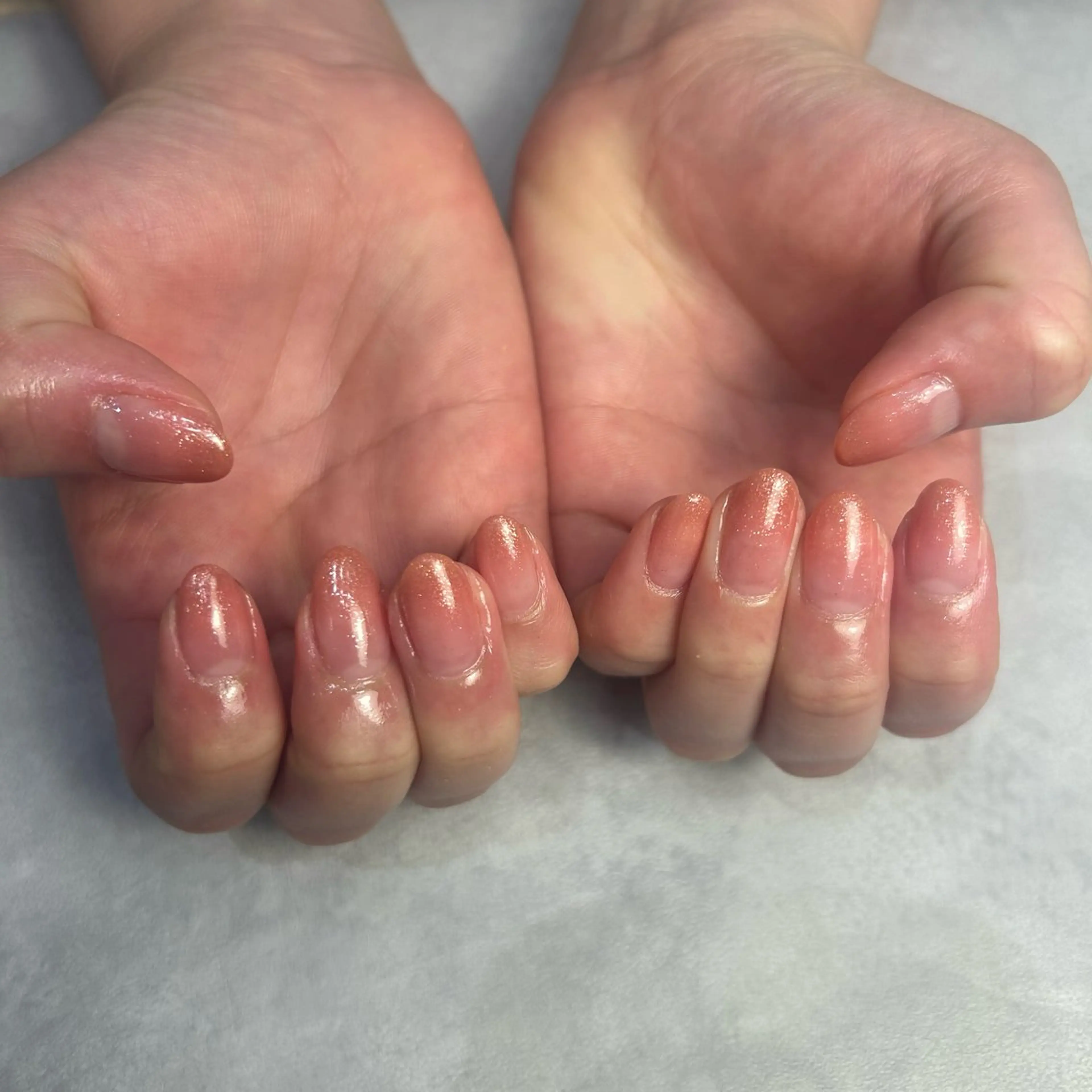 ネイル ラメ(グリッター) ピンク maninail makiのネイルデザイン