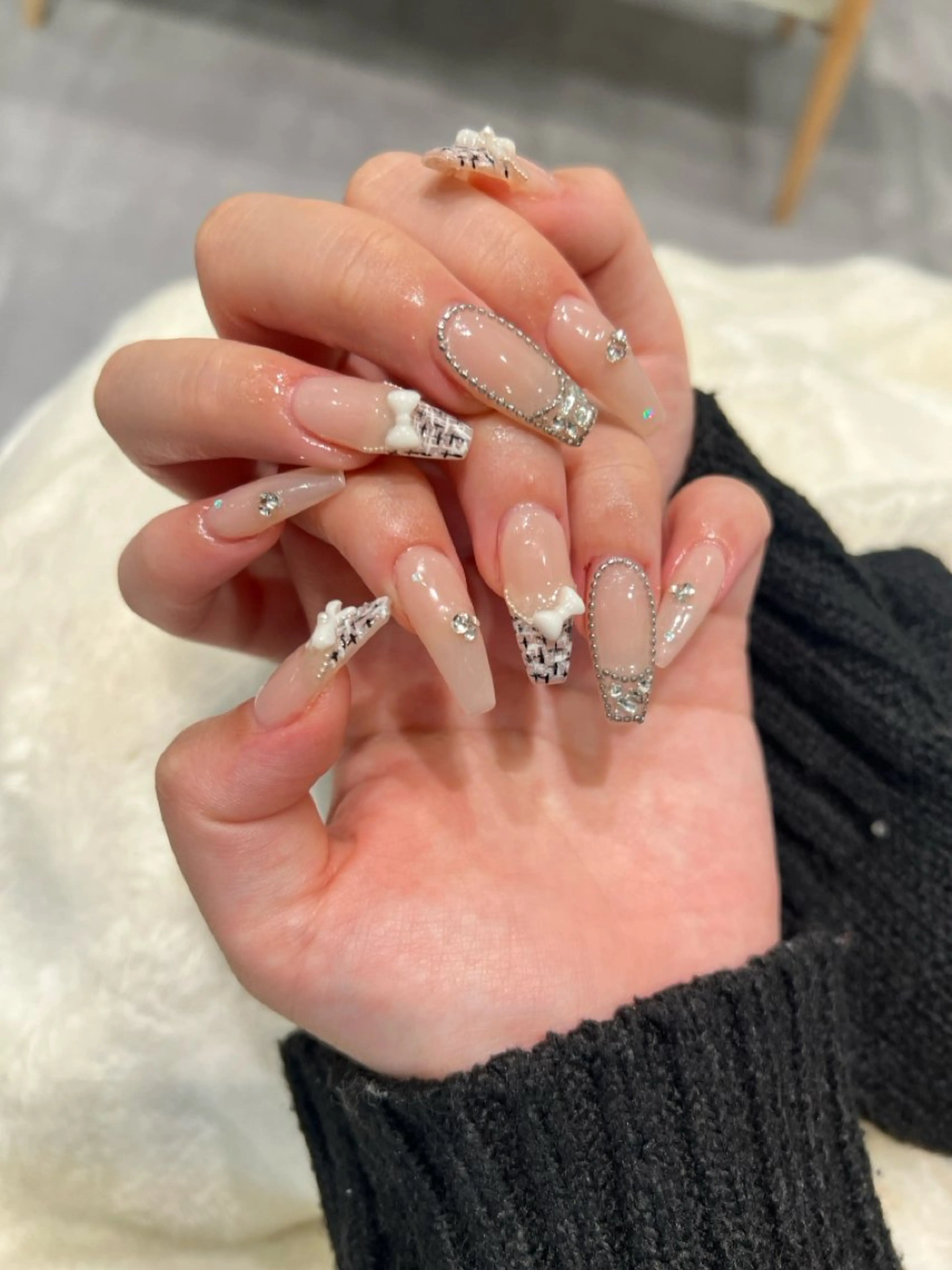 ロング ハンドネイル DELY _NAILS所属・Dely Nailのネイルデザイン
