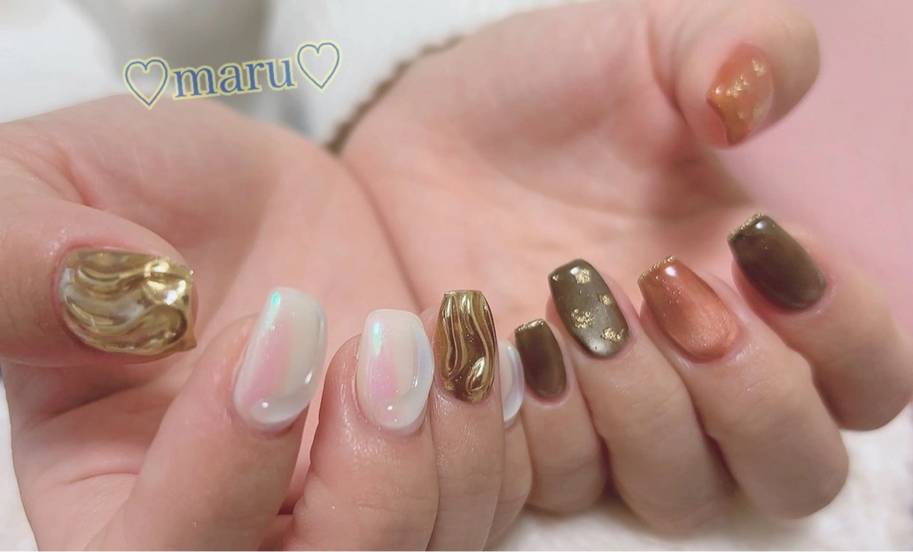 ネイル ハンドネイル フットネイル まるみ ♡のネイルデザイン