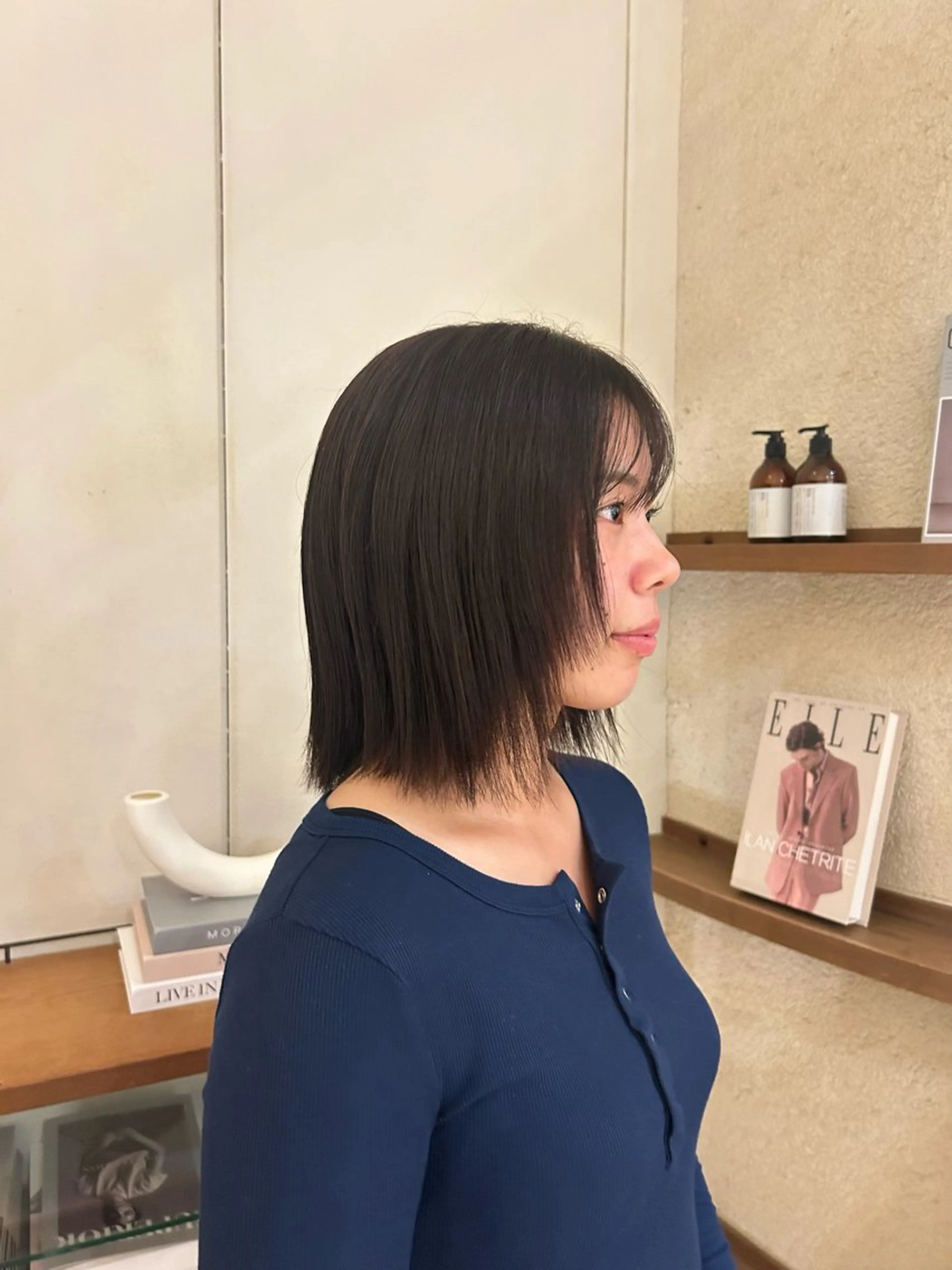 カラー ヘアカラー 北堀江/透明感カラー レイヤー/じゅきのヘアスタイル