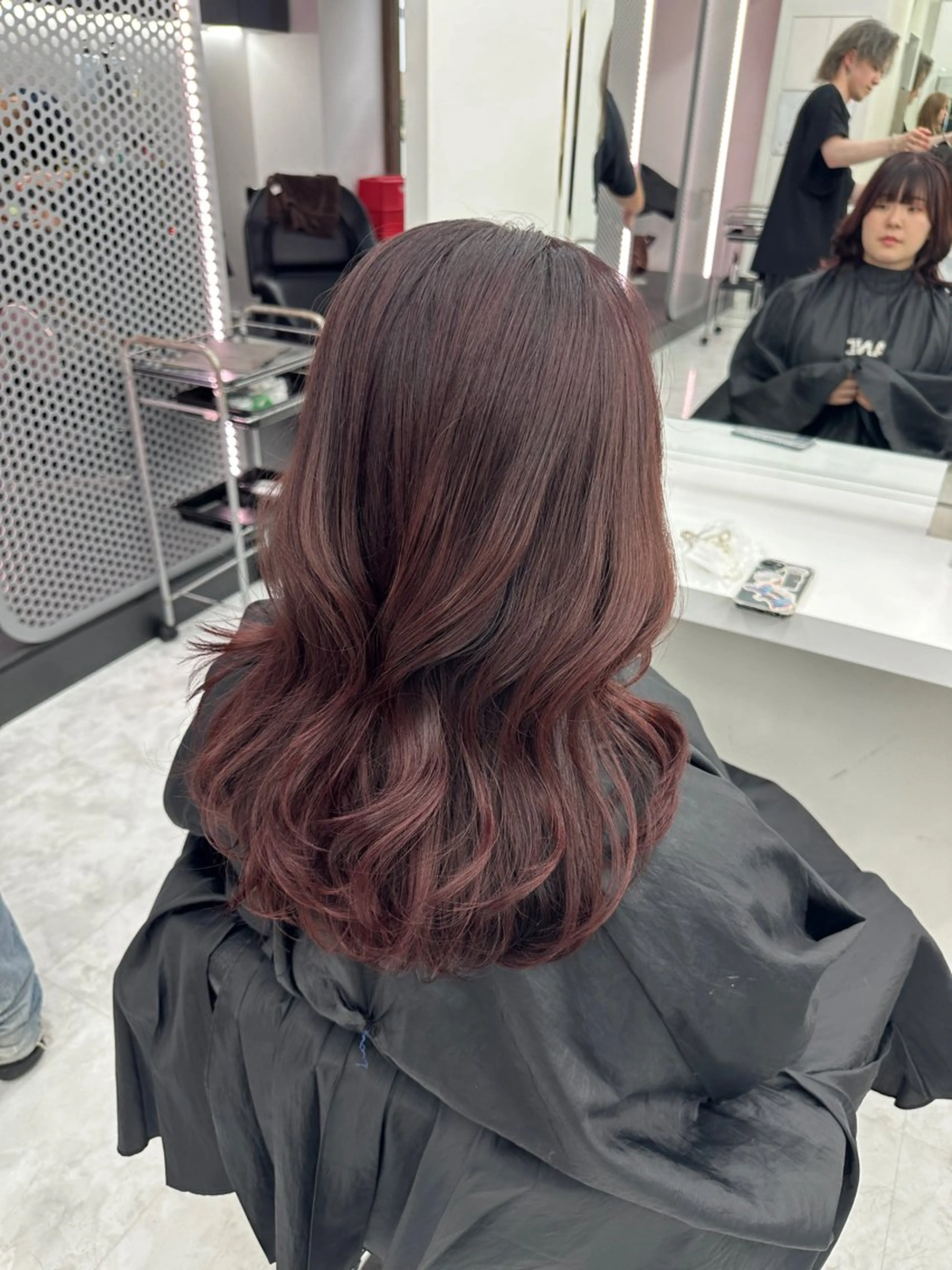 ロング カラー パーマ ヘアアレンジ メンズ キッズ ♥️韓国ヘア レイヤー♥️ゆりのヘアスタイル