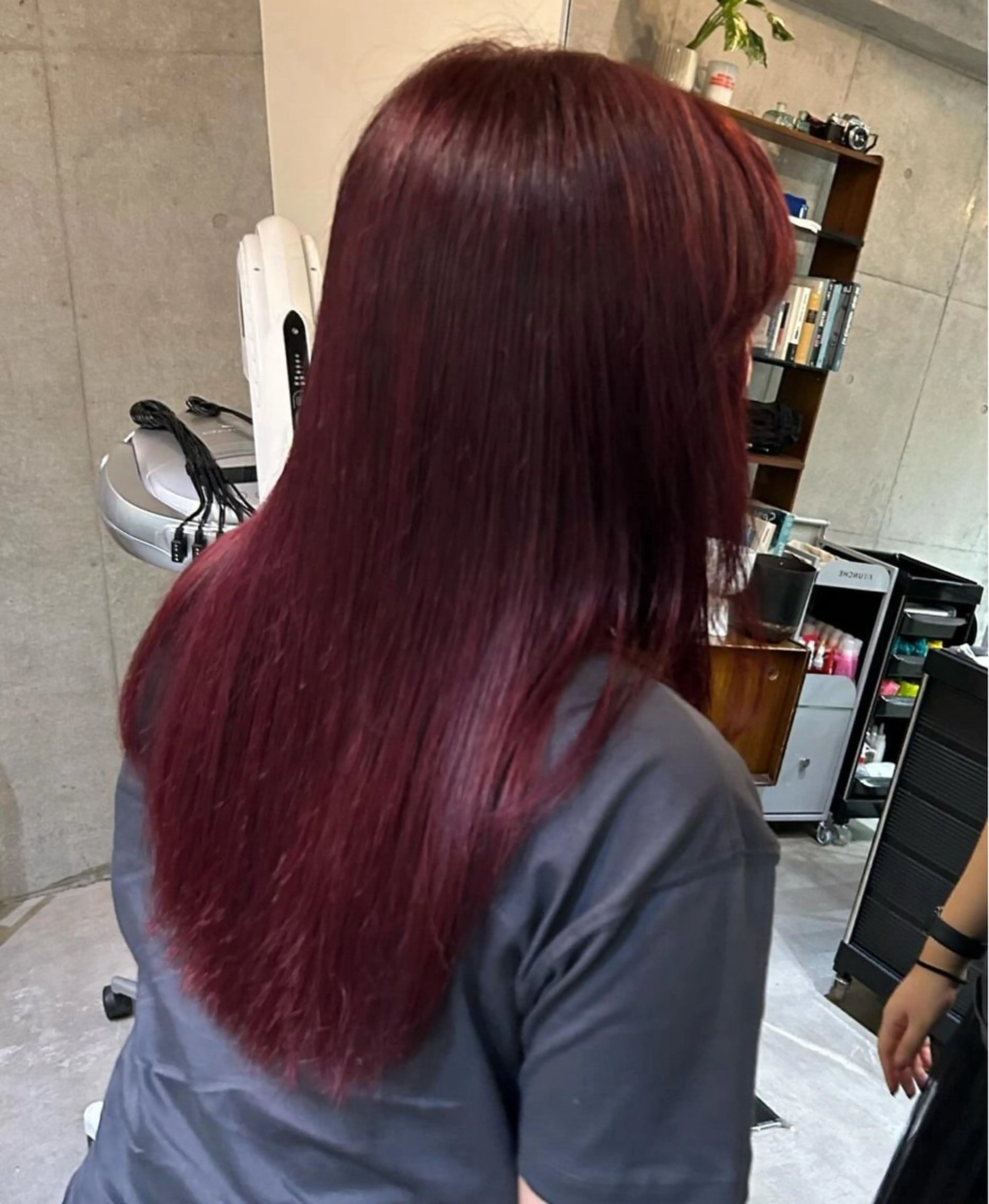 ミディアム カラー ブリーチ ダブルカラー ブリーチなしカラー ルーツカラー/暖色カ ラー/EMIRI🍀のヘアスタイル