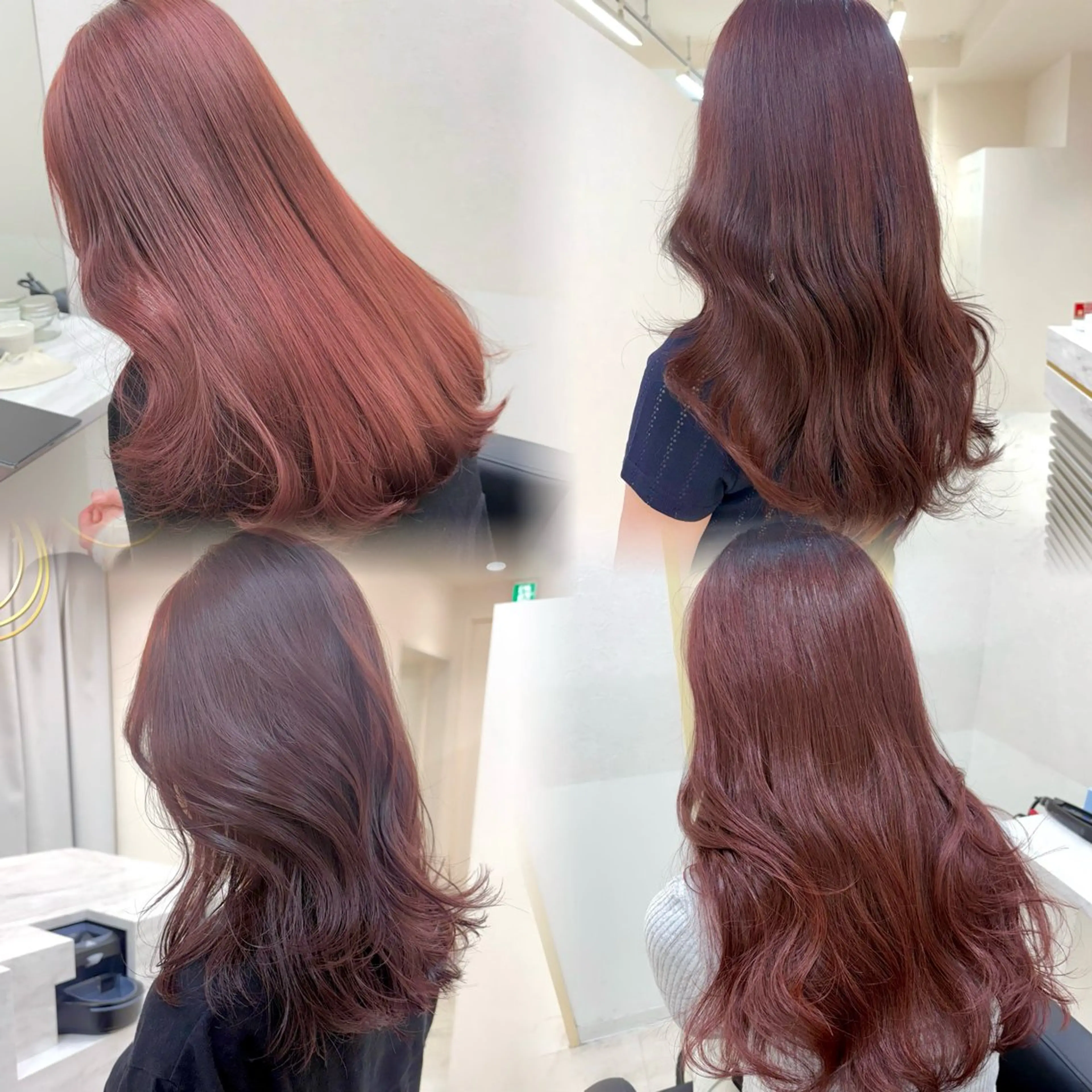セミロング カラー カット ヘアカラー トリートメント SAKURA 艶カラー/ヘアセットのヘアスタイル