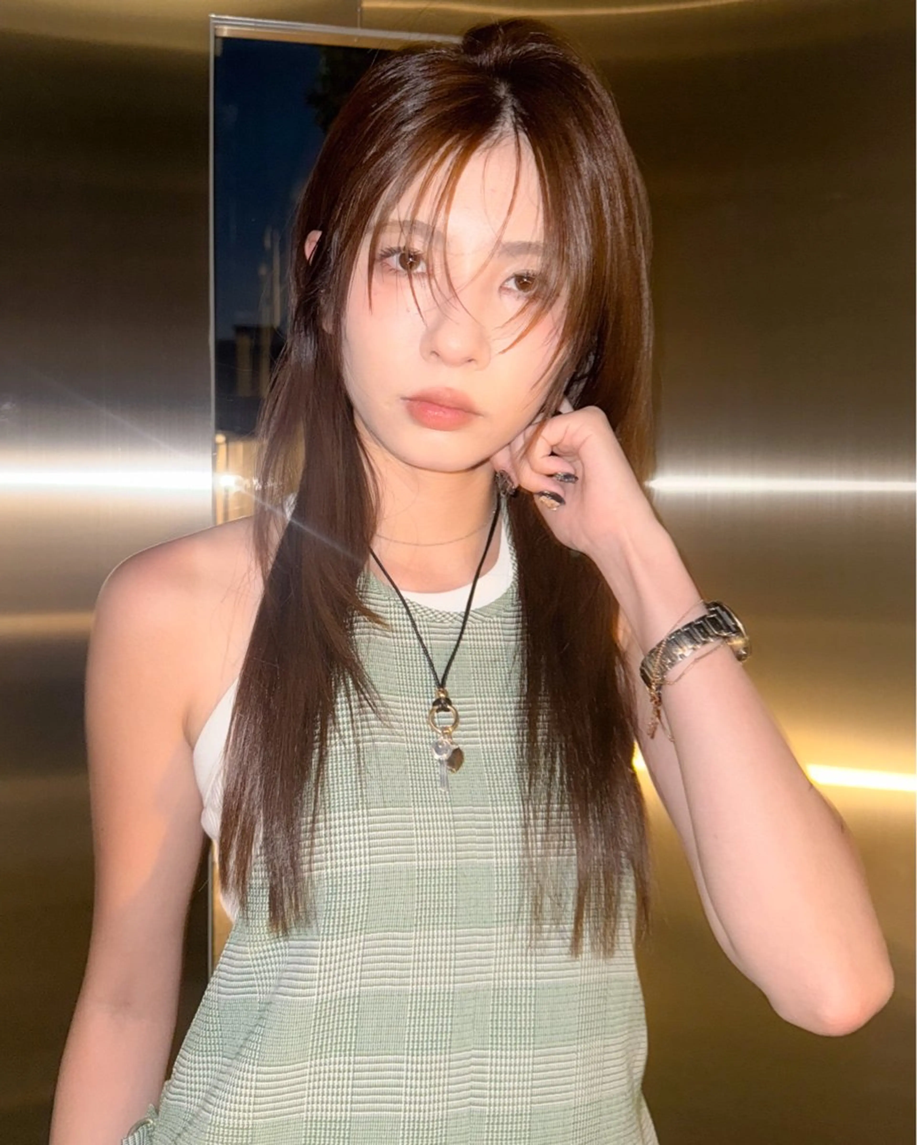 ロング レイヤーカット カット HIBIKI ハッシュカット🪄のヘアスタイル