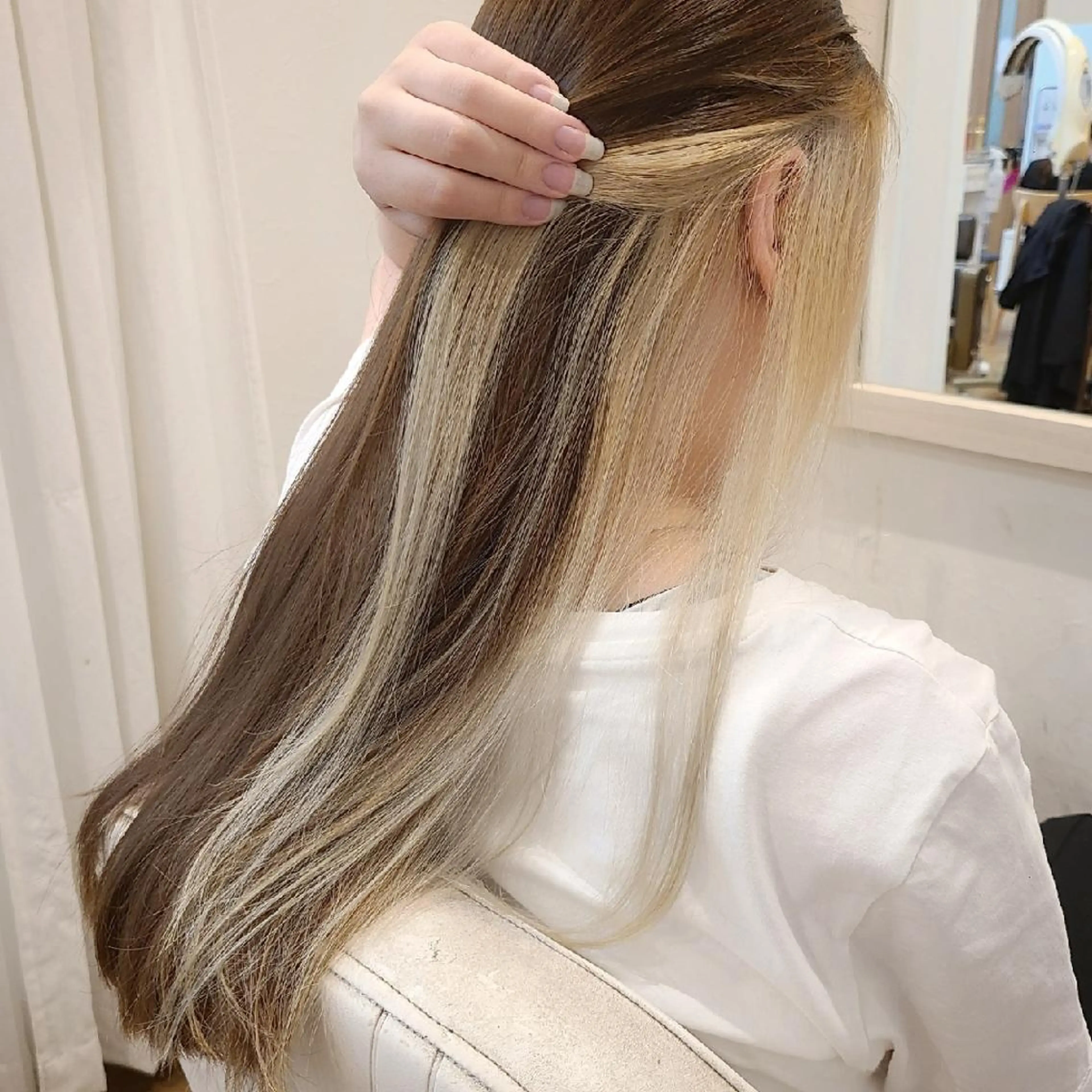 ロング カラー ブリーチ 透明感カラー 【ネウィ天王寺 】seiyaのヘアスタイル