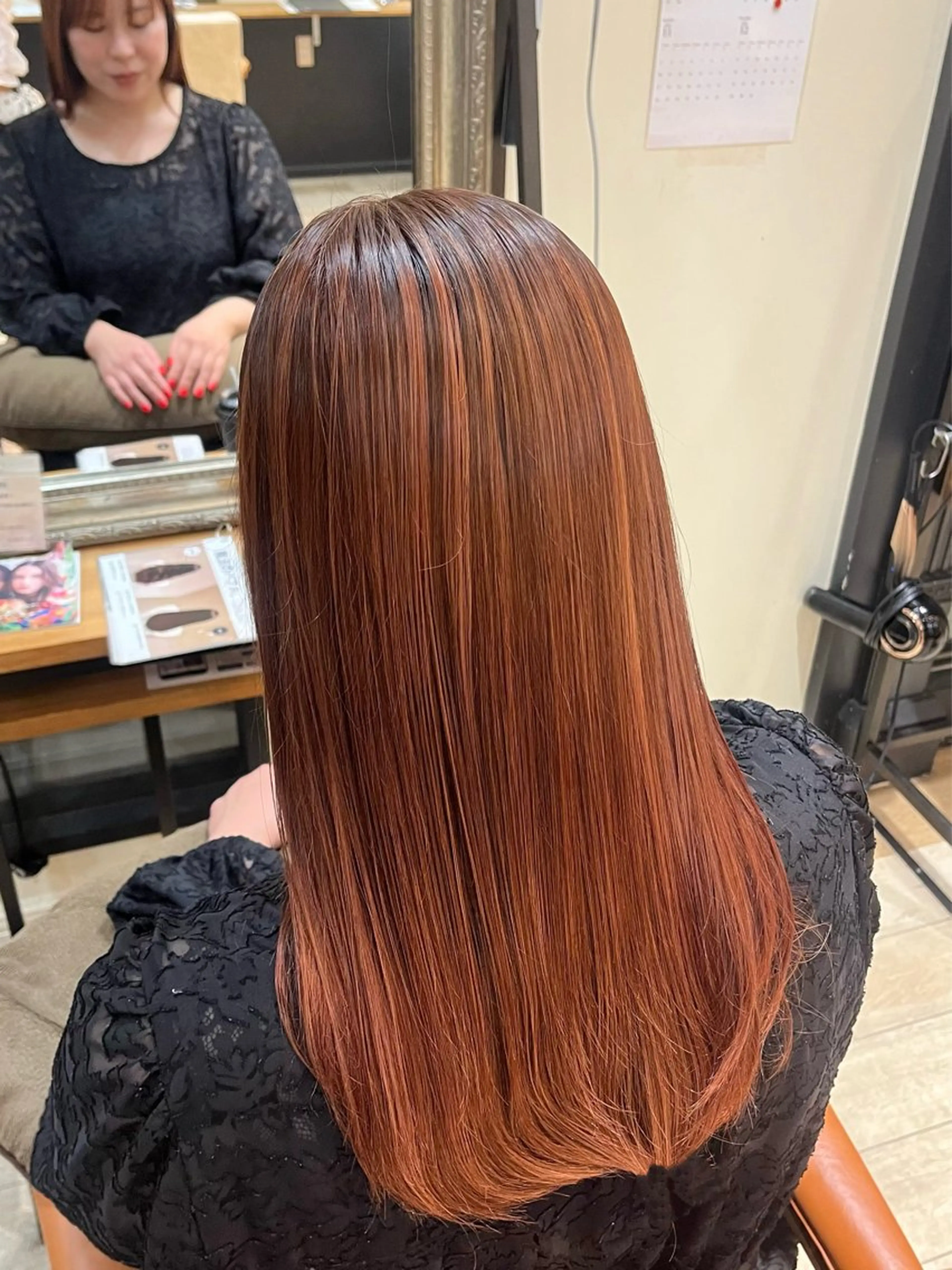 セミロング ヘアカラー みゆ/カラー モデル募集中🎀🤍のヘアスタイル