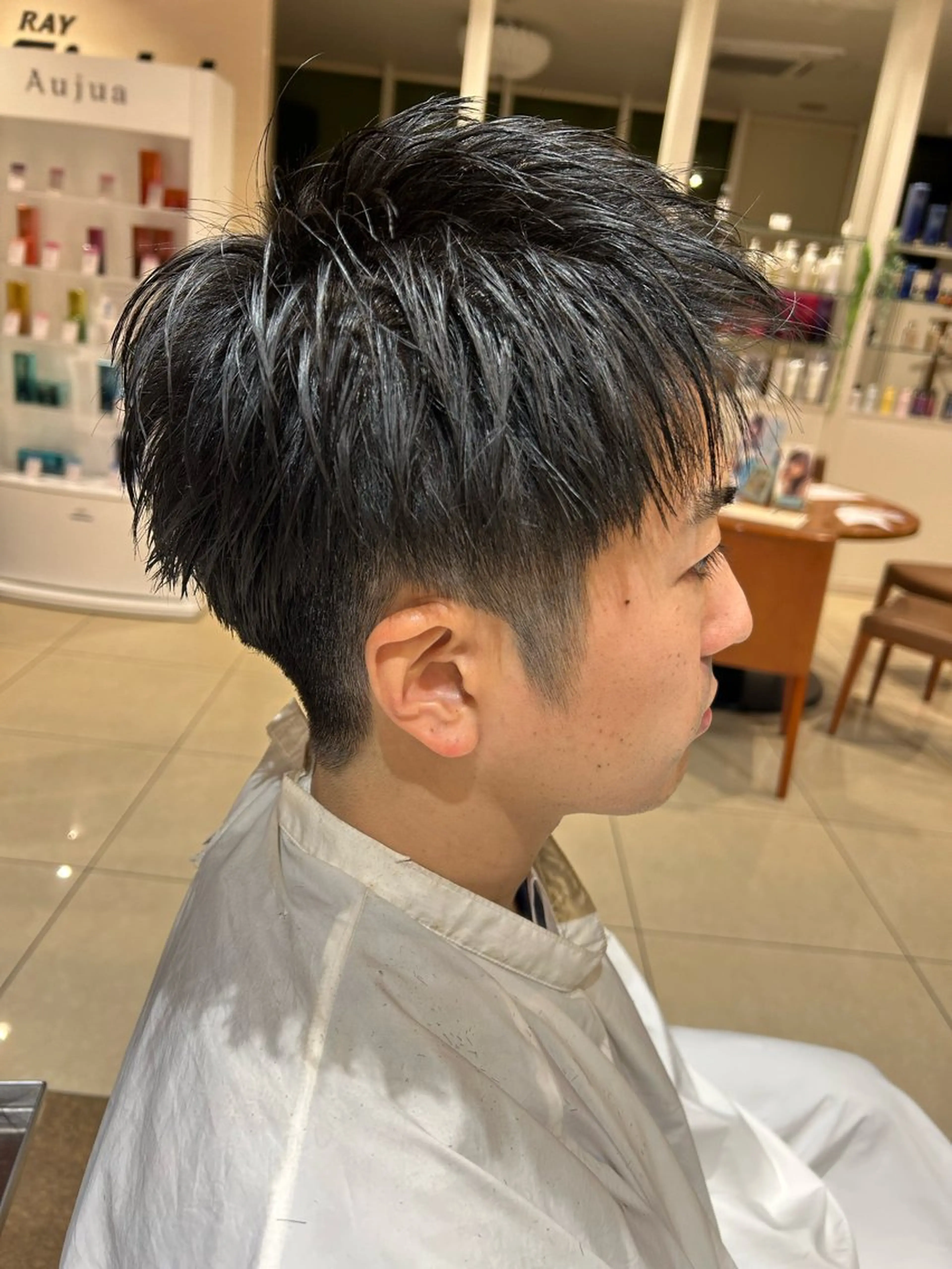 ショート メンズ 刈り上げ ショートヘア 前田 陽向のヘアスタイル
