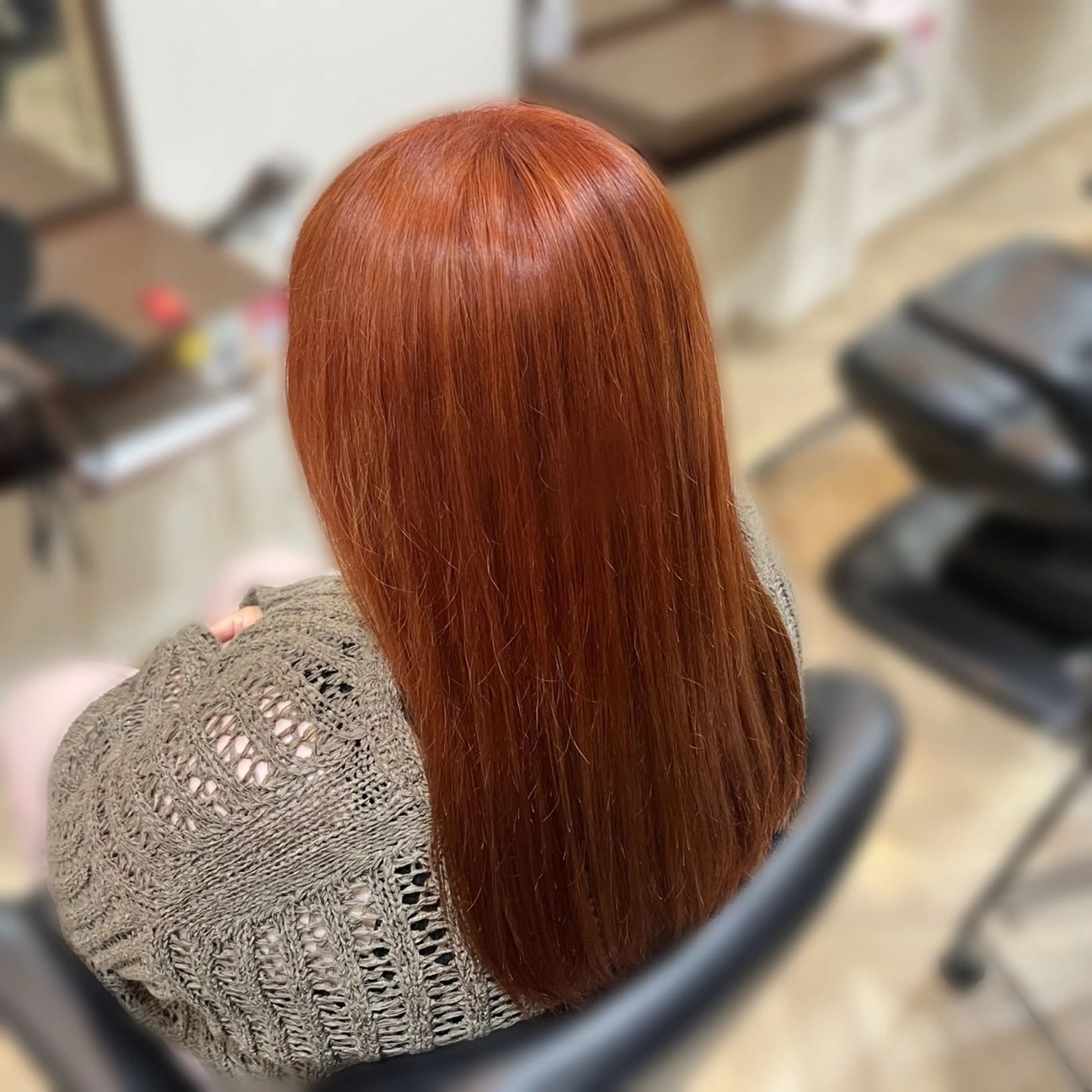 カラー ブリーチ オレンジ 美容室マリオネット所属・Harada Naoのヘアスタイル