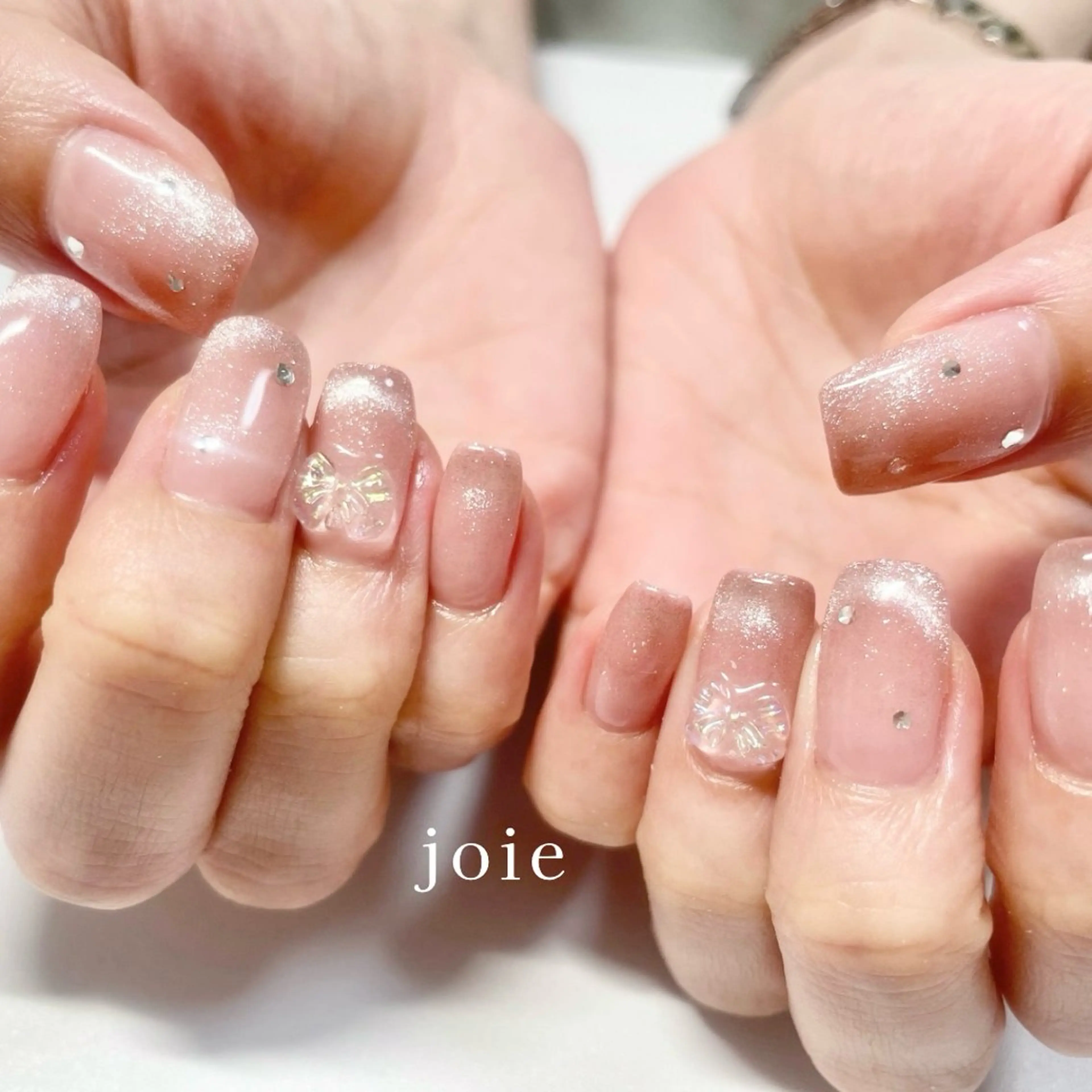 ネイル ジェルネイル キラキラネイル 韓国ネイル オフィスネイル パラジェル Nailist Mikuのネイルデザイン