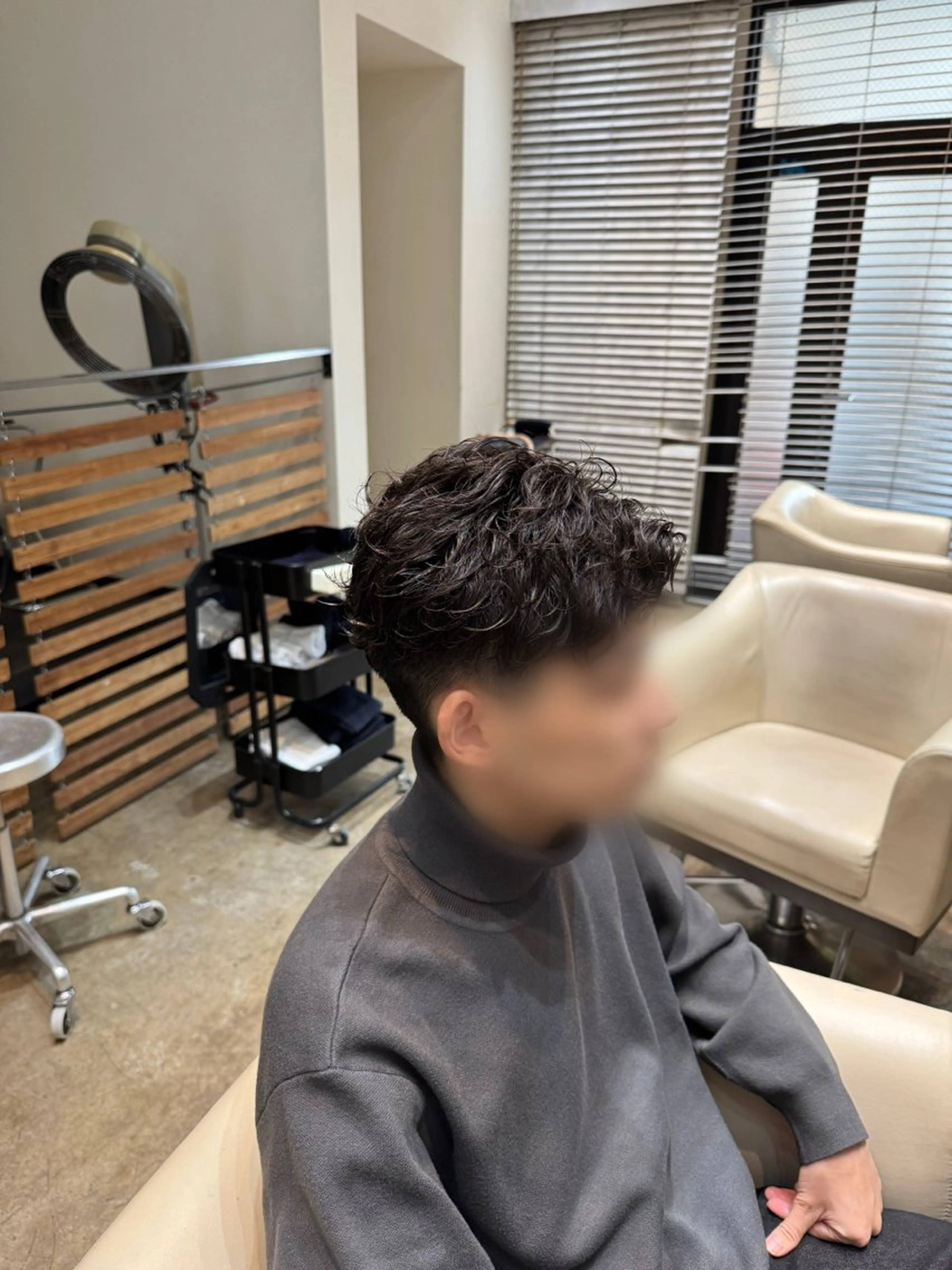 ショート パーマ メンズ メンズパーマ カット パーマ 中村 空のヘアスタイル