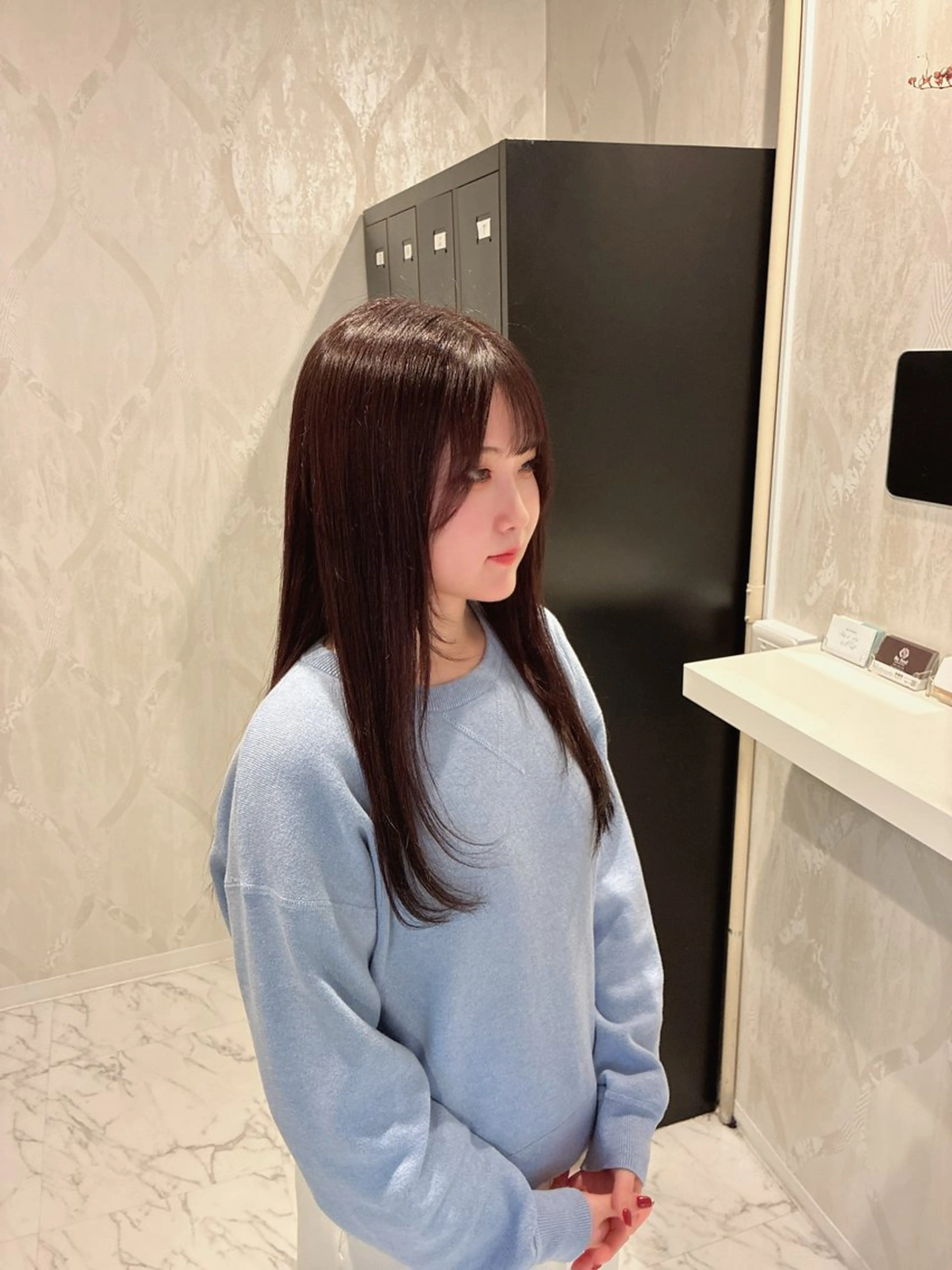 カラー ブラウンカラー 透明感カラー ハナダ メイのヘアスタイル